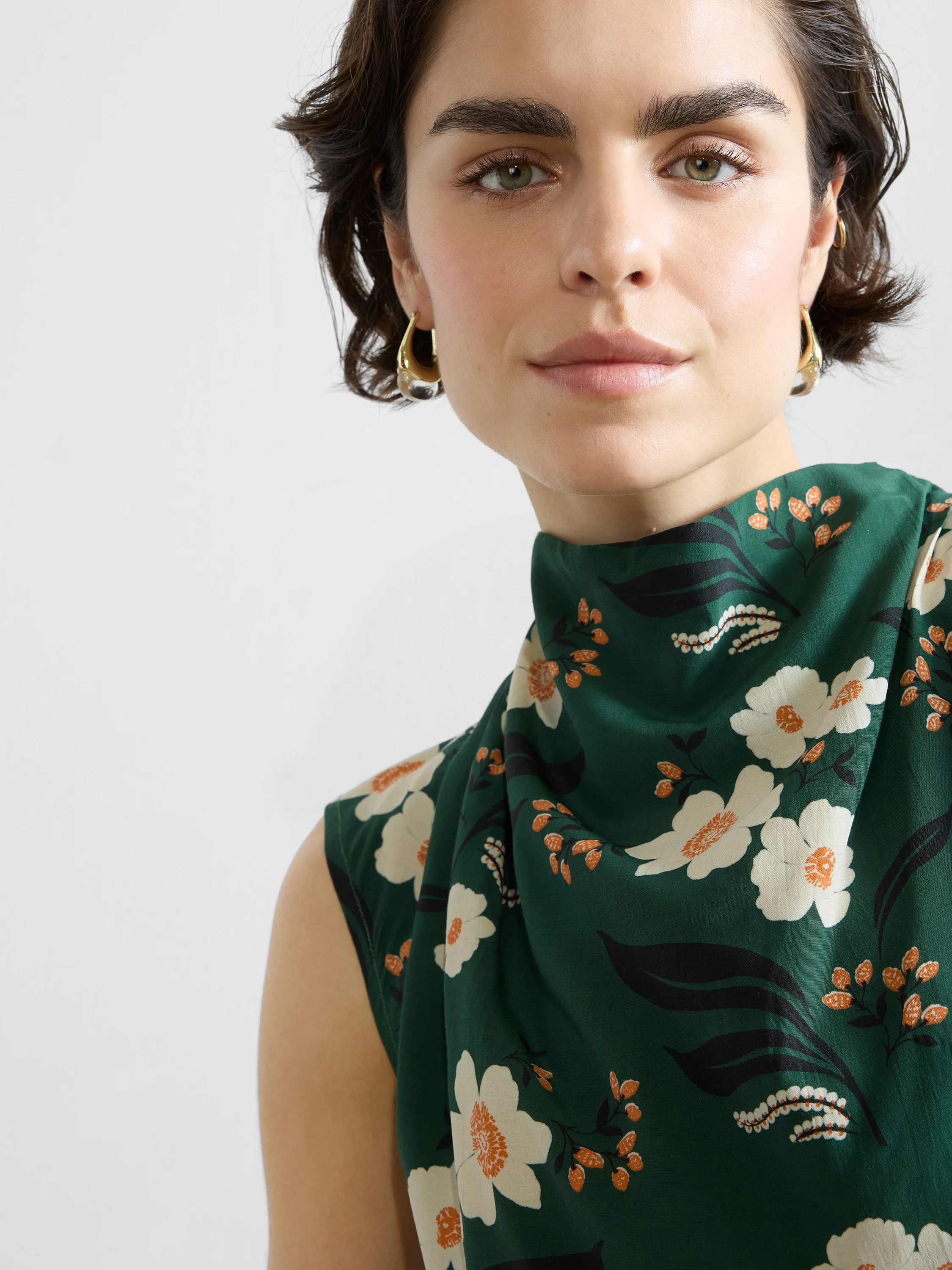 Rhian Eco Draped Sleeveless Top - Image 4