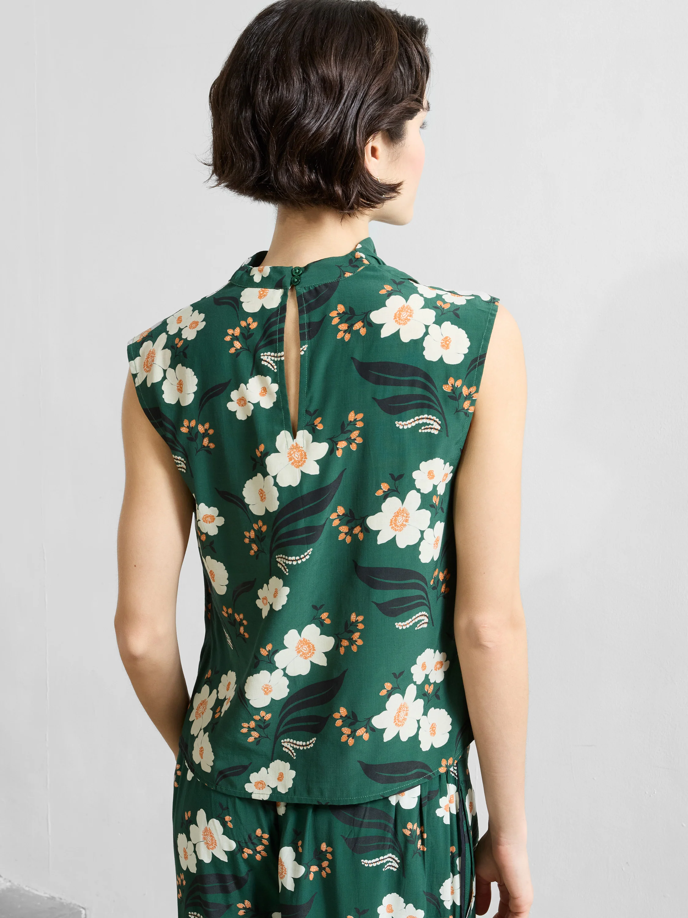 Rhian Eco Draped Sleeveless Top - Image 5