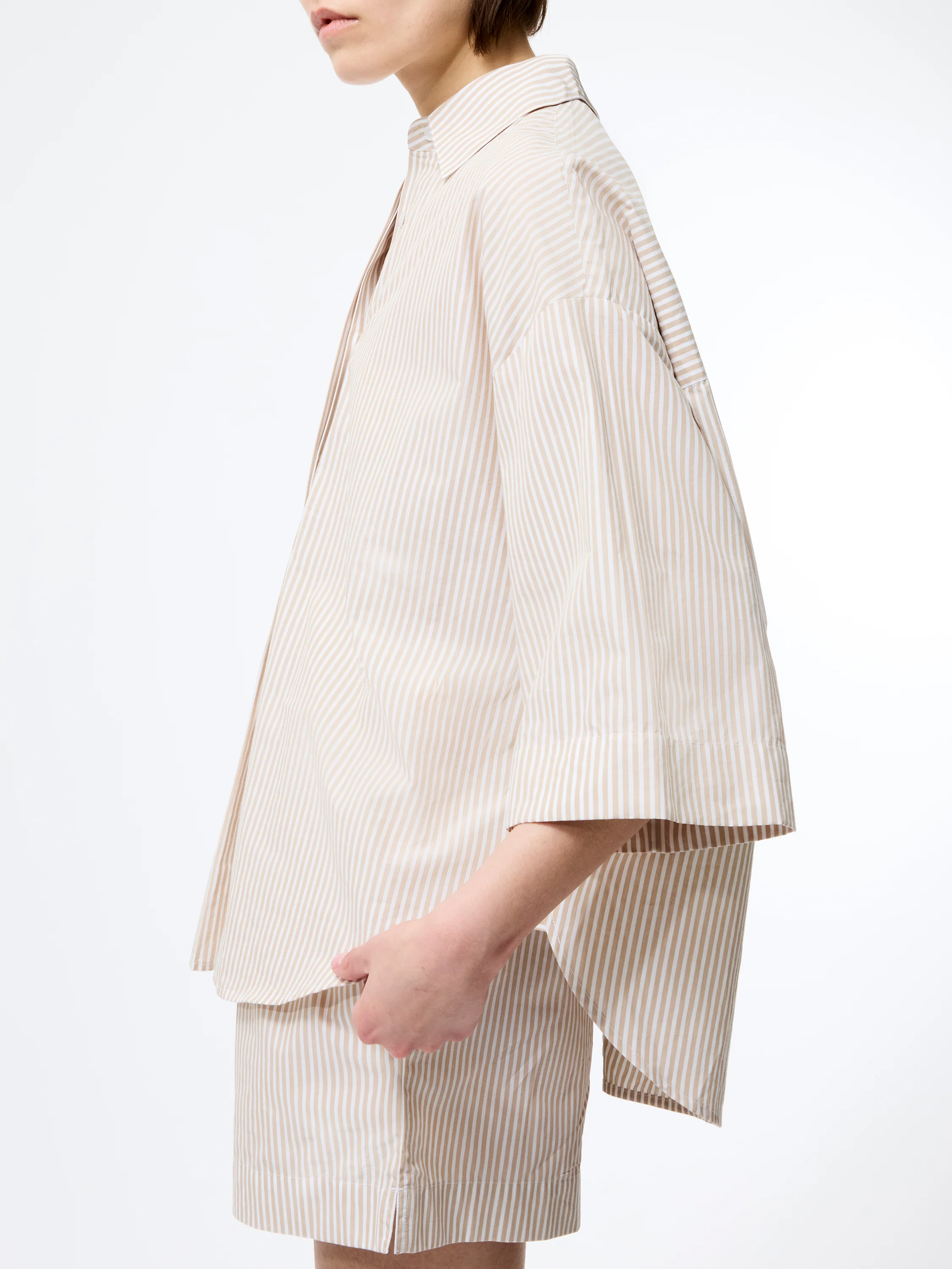 Rhodes Poplin Stripe Popover Shirt - Image 4