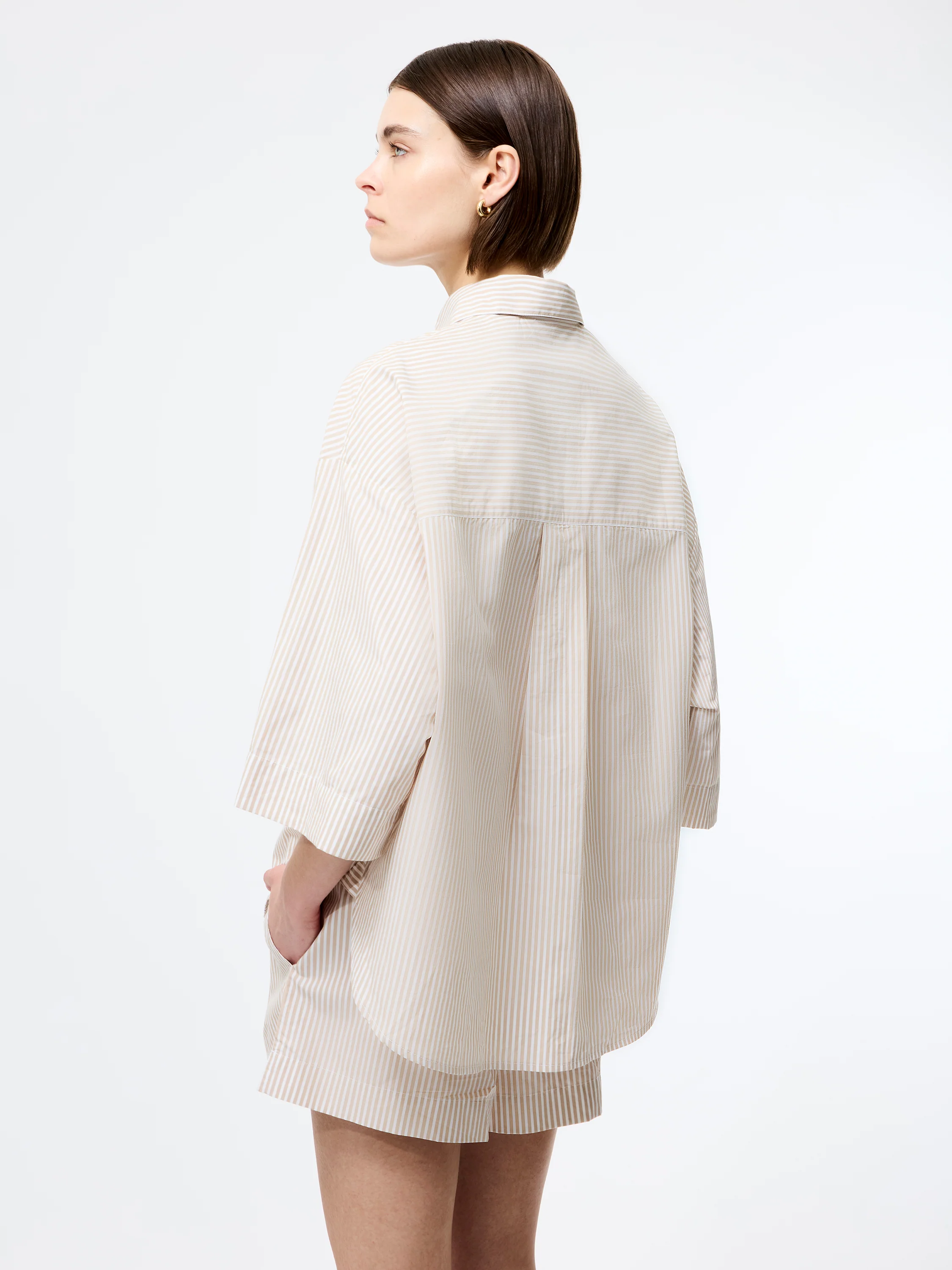Rhodes Poplin Stripe Popover Shirt - Image 5