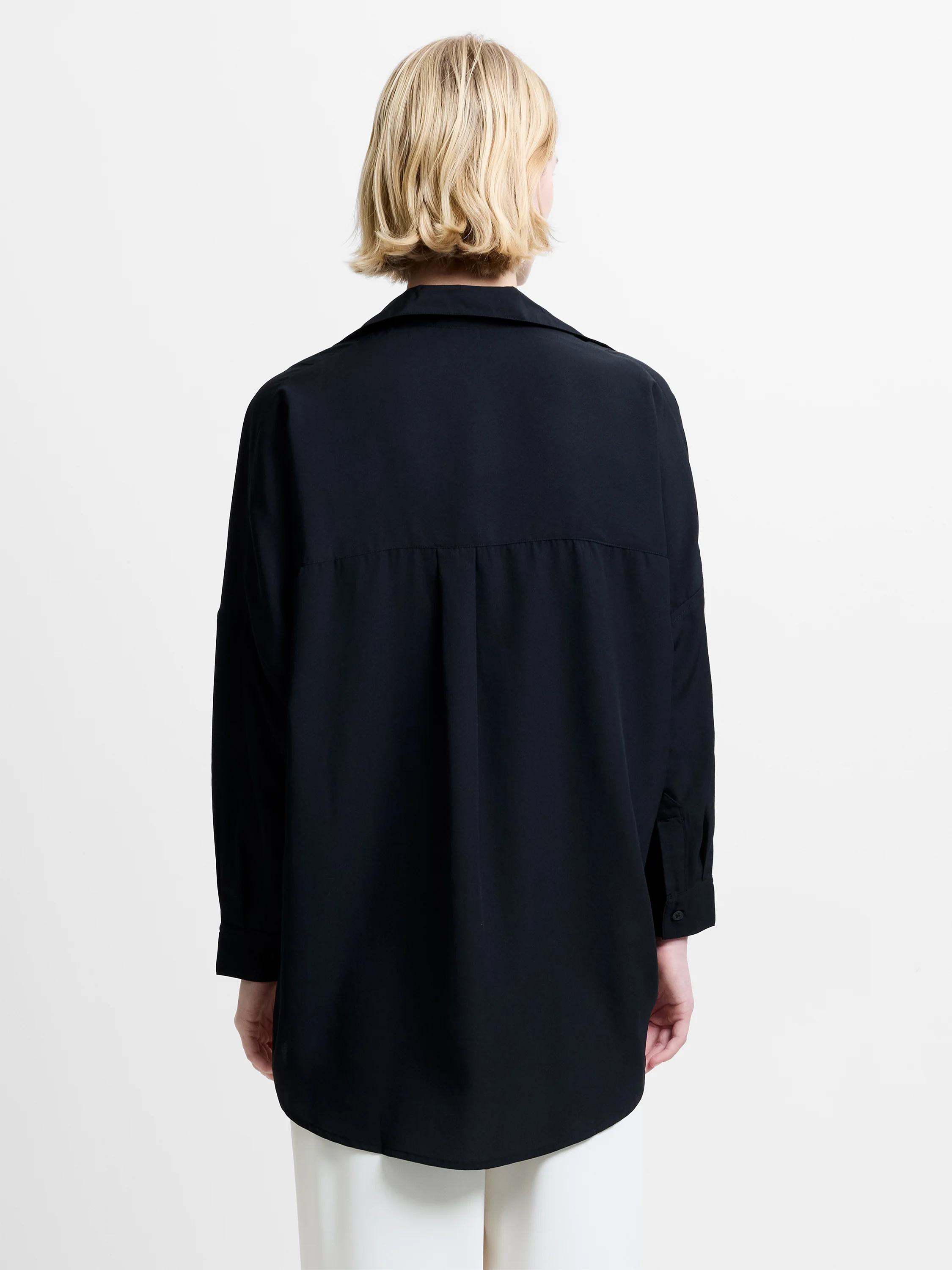 Rhodes Recycled Crepe Popover Shirt - Image 4