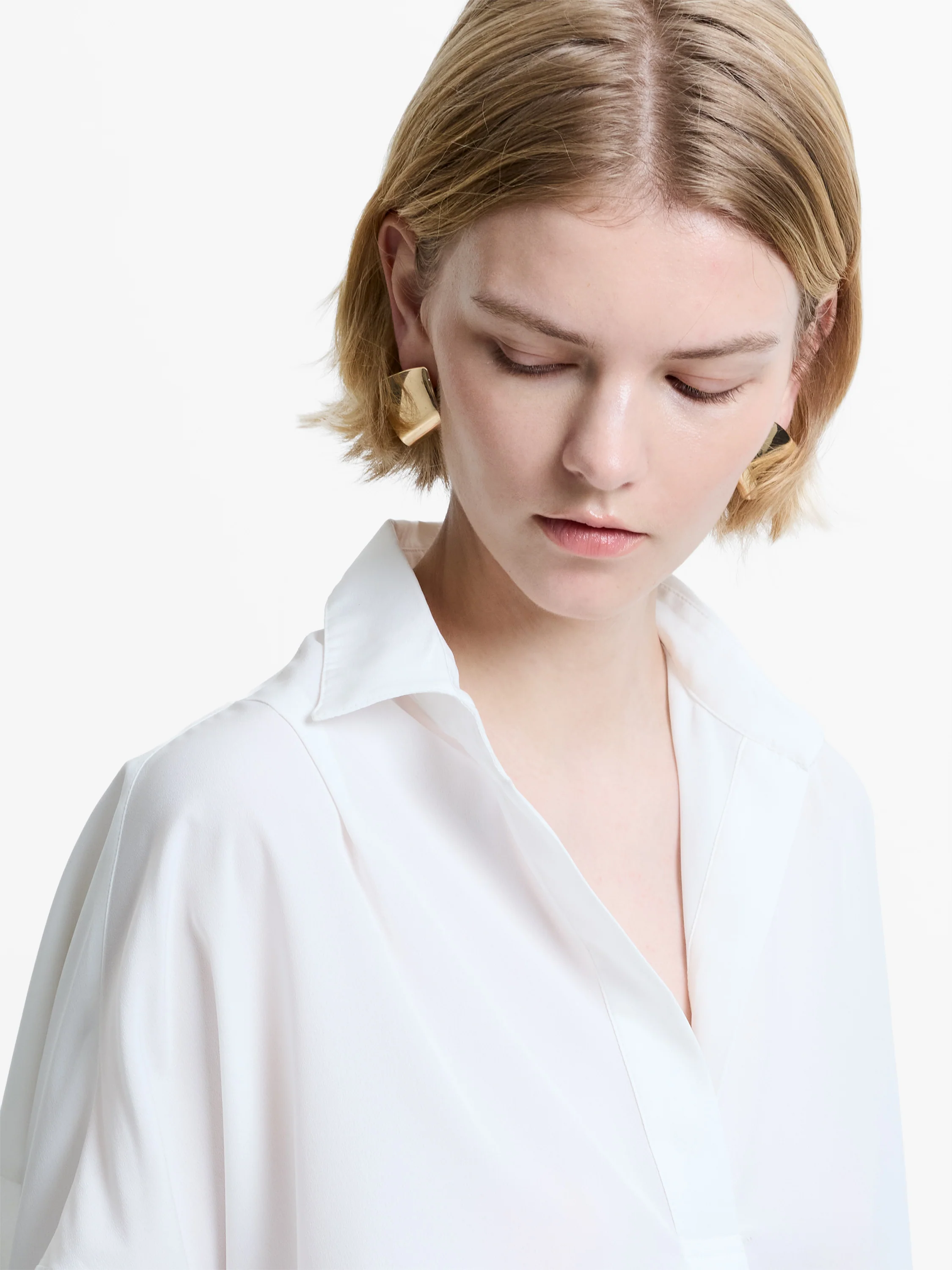 Rhodes Recycled Crepe Popover Shirt - Image 3