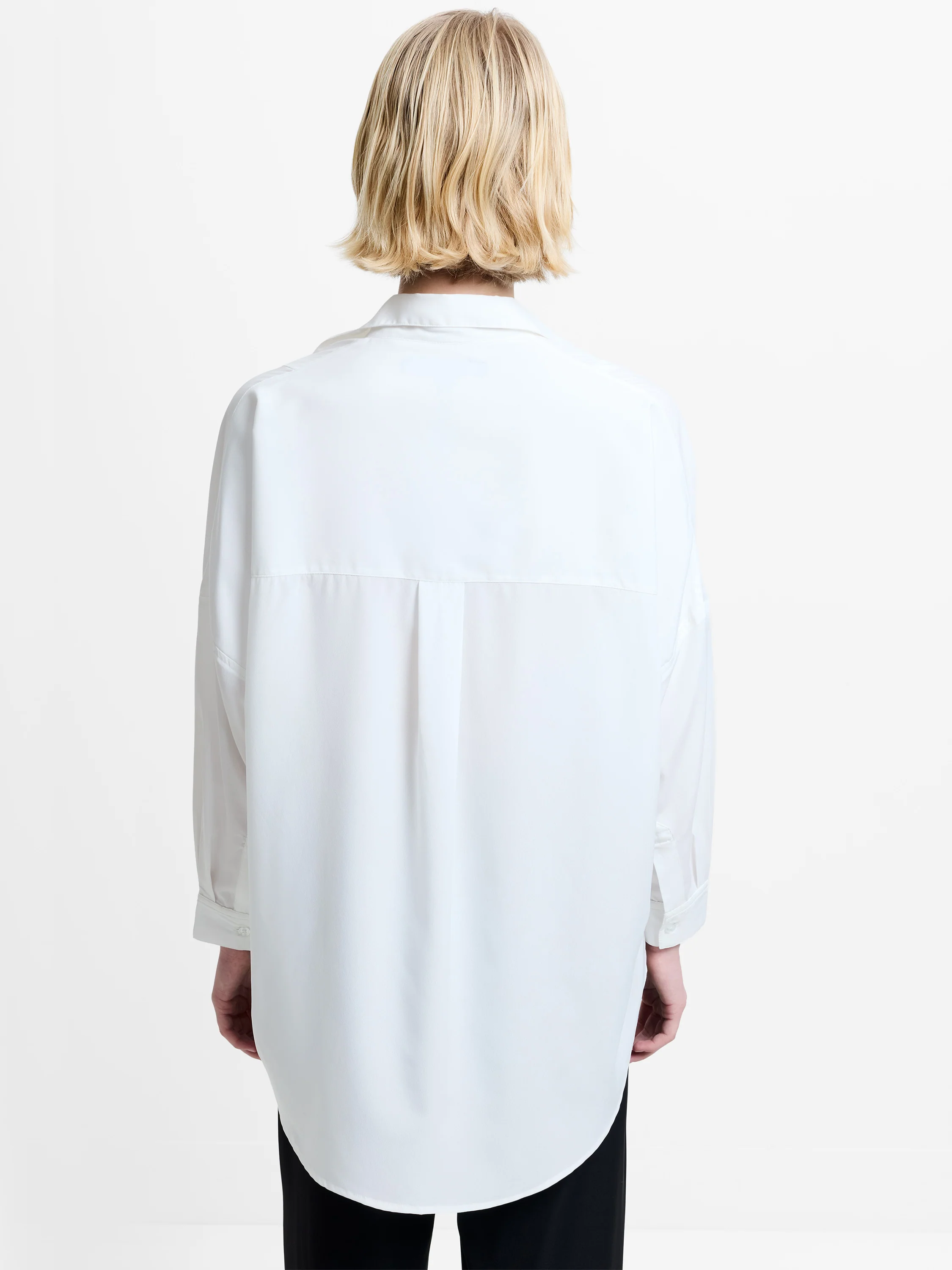 Rhodes Recycled Crepe Popover Shirt - Image 4