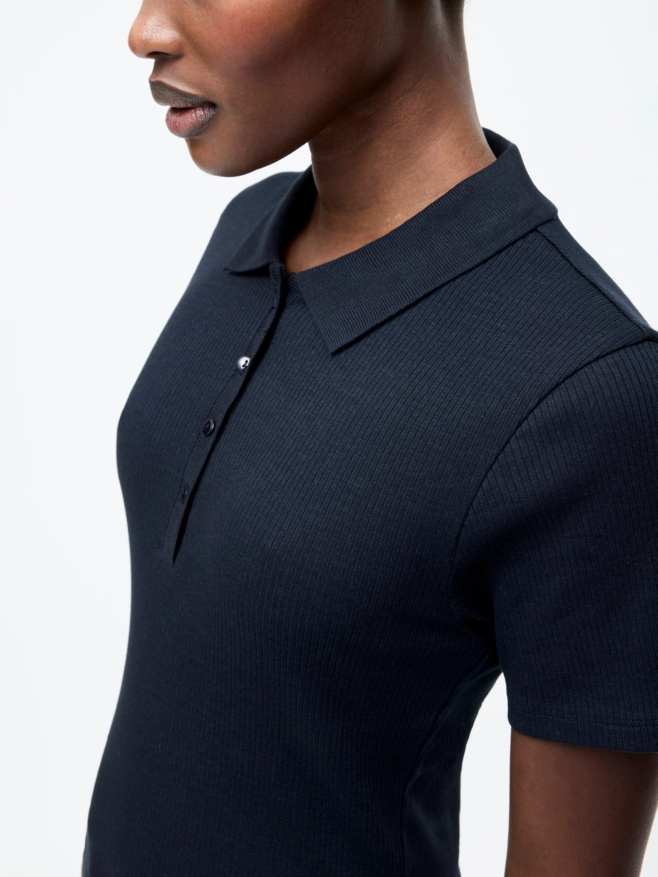 Ribbed Polo Shirt - Image 3