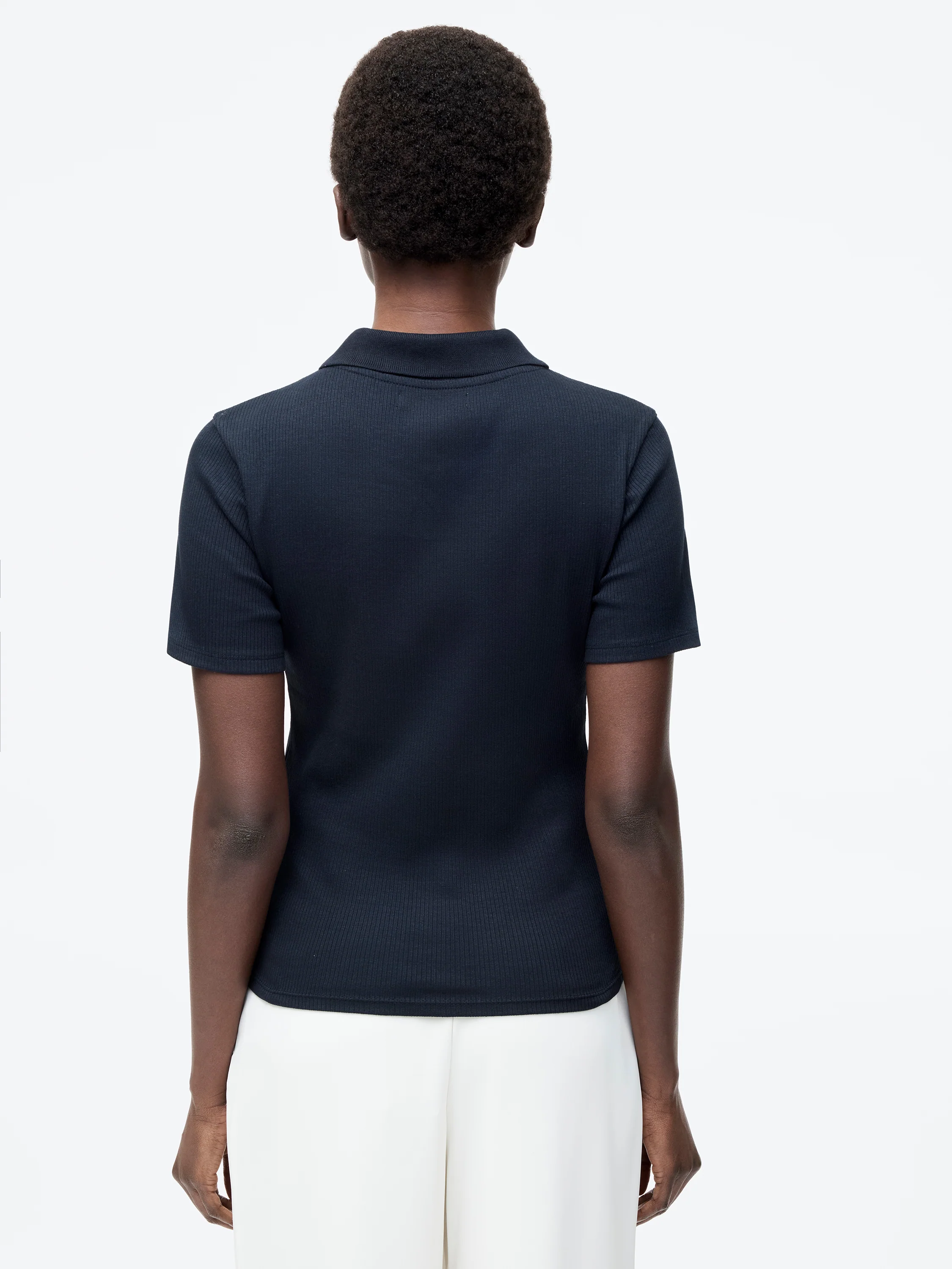Ribbed Polo Shirt - Image 4