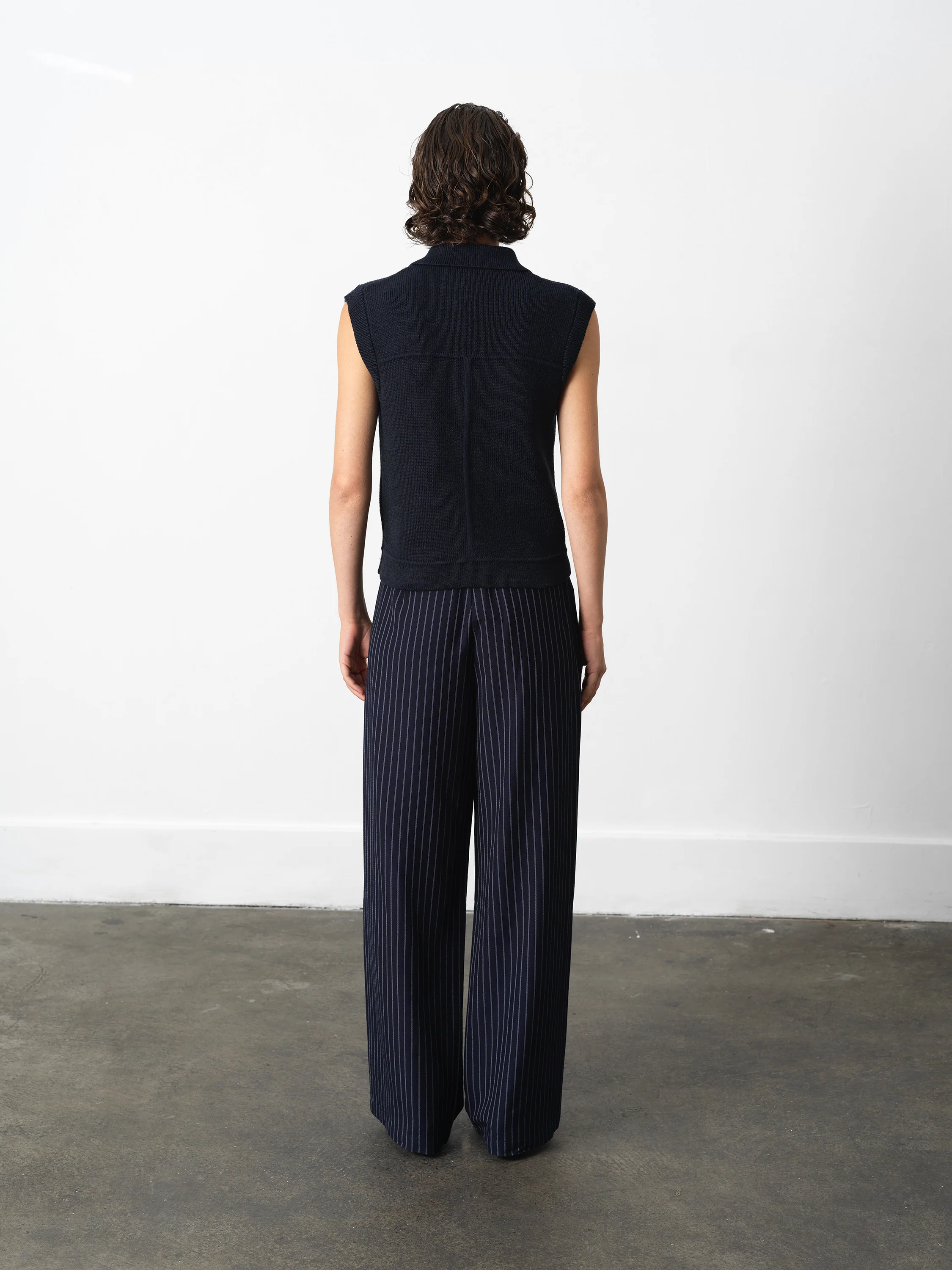 Roland Knit Collared Gilet - Image 5