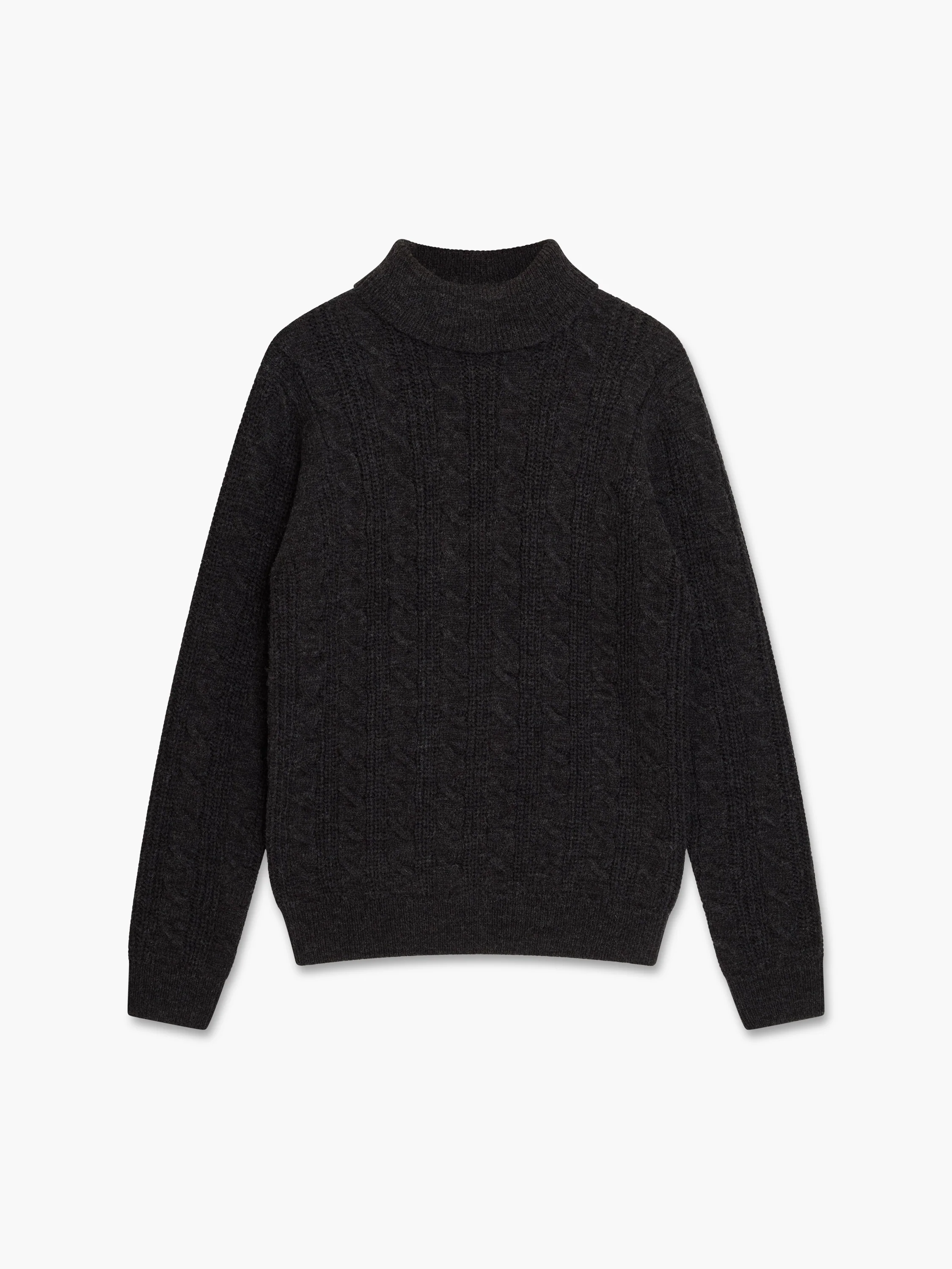 Roll Neck Cable Knit Jumper