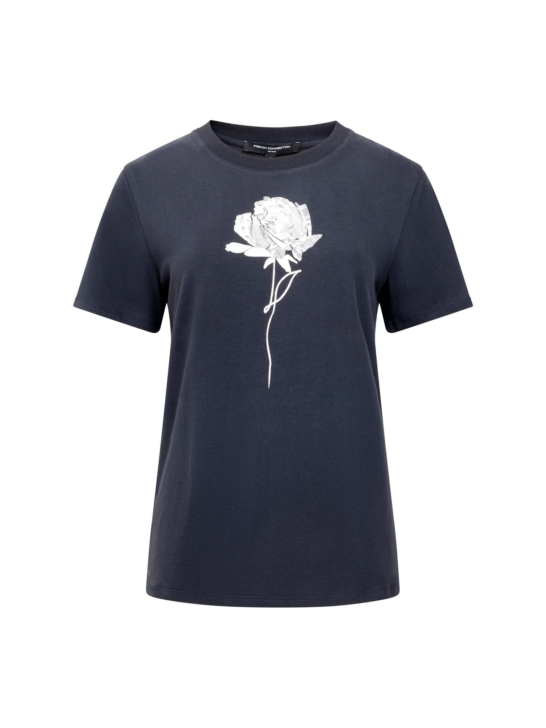 Rose Print Graphic T-Shirt - Image 5