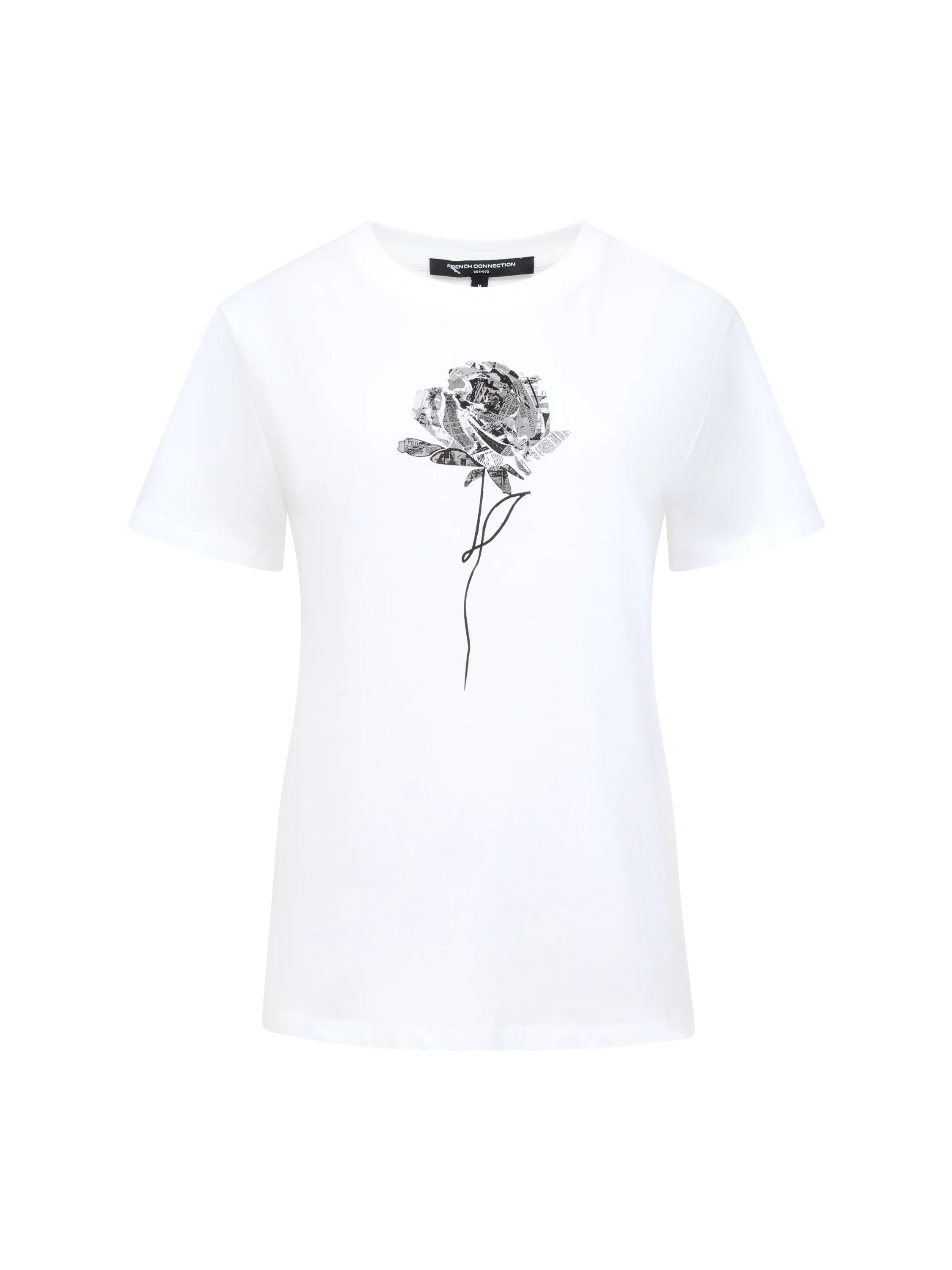 Rose Print Graphic T-Shirt - Image 5
