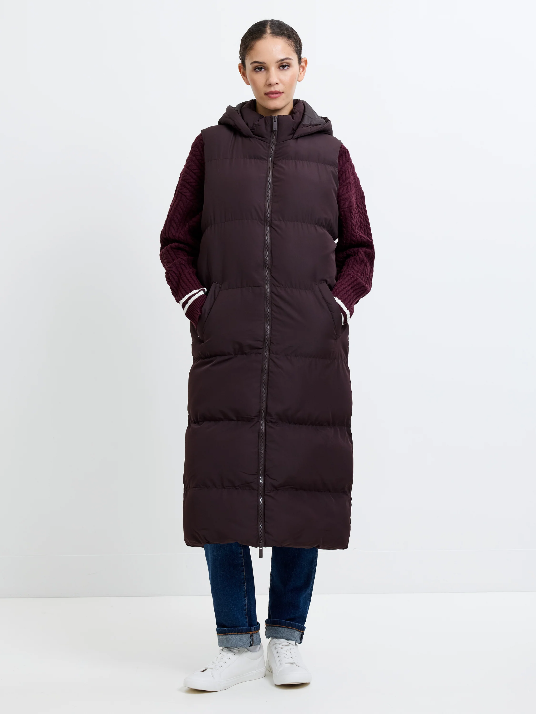 Hooded Puffer Row Gilet - Image 2