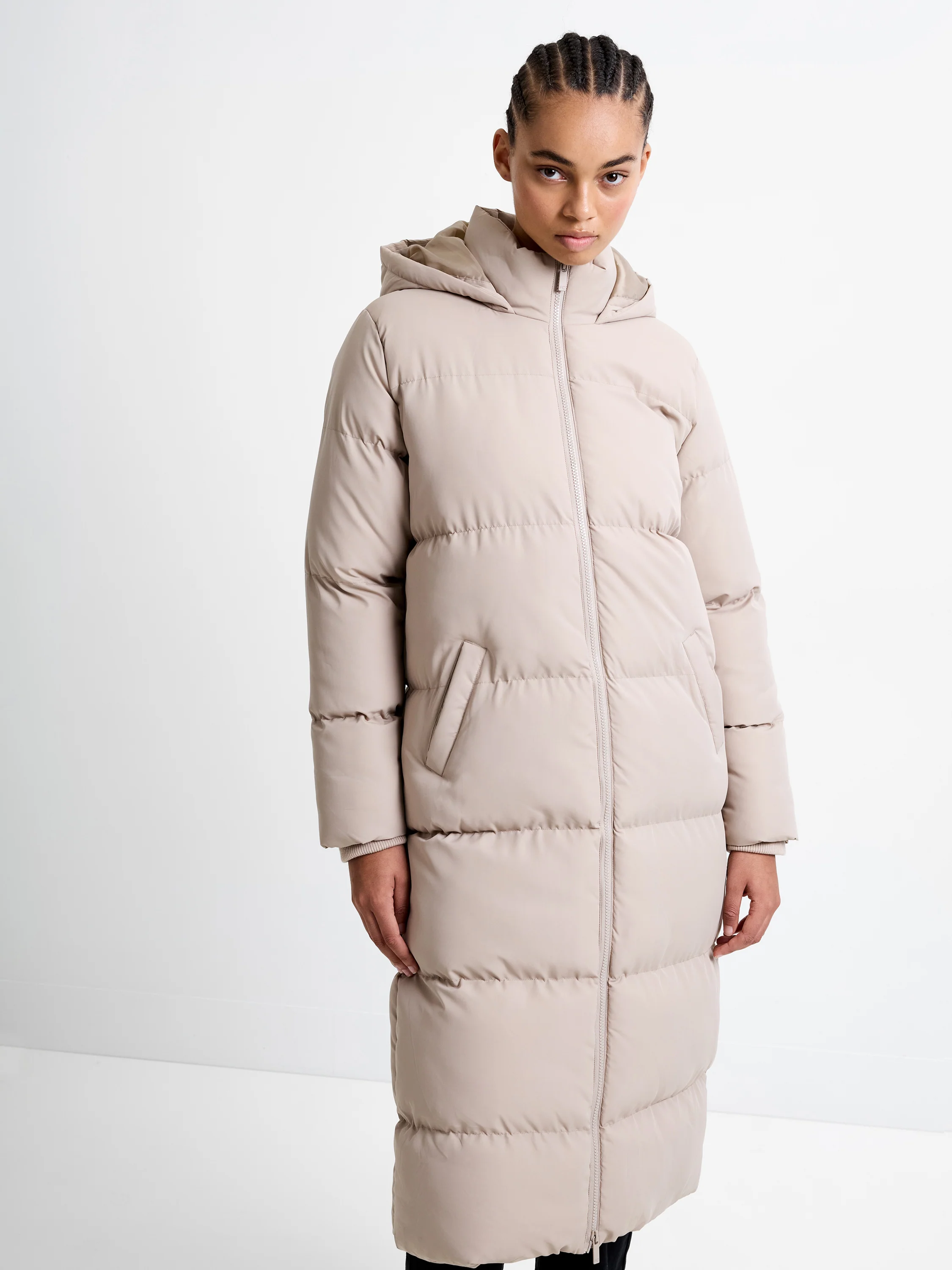 Row Longline Puffer Coat - Image 2