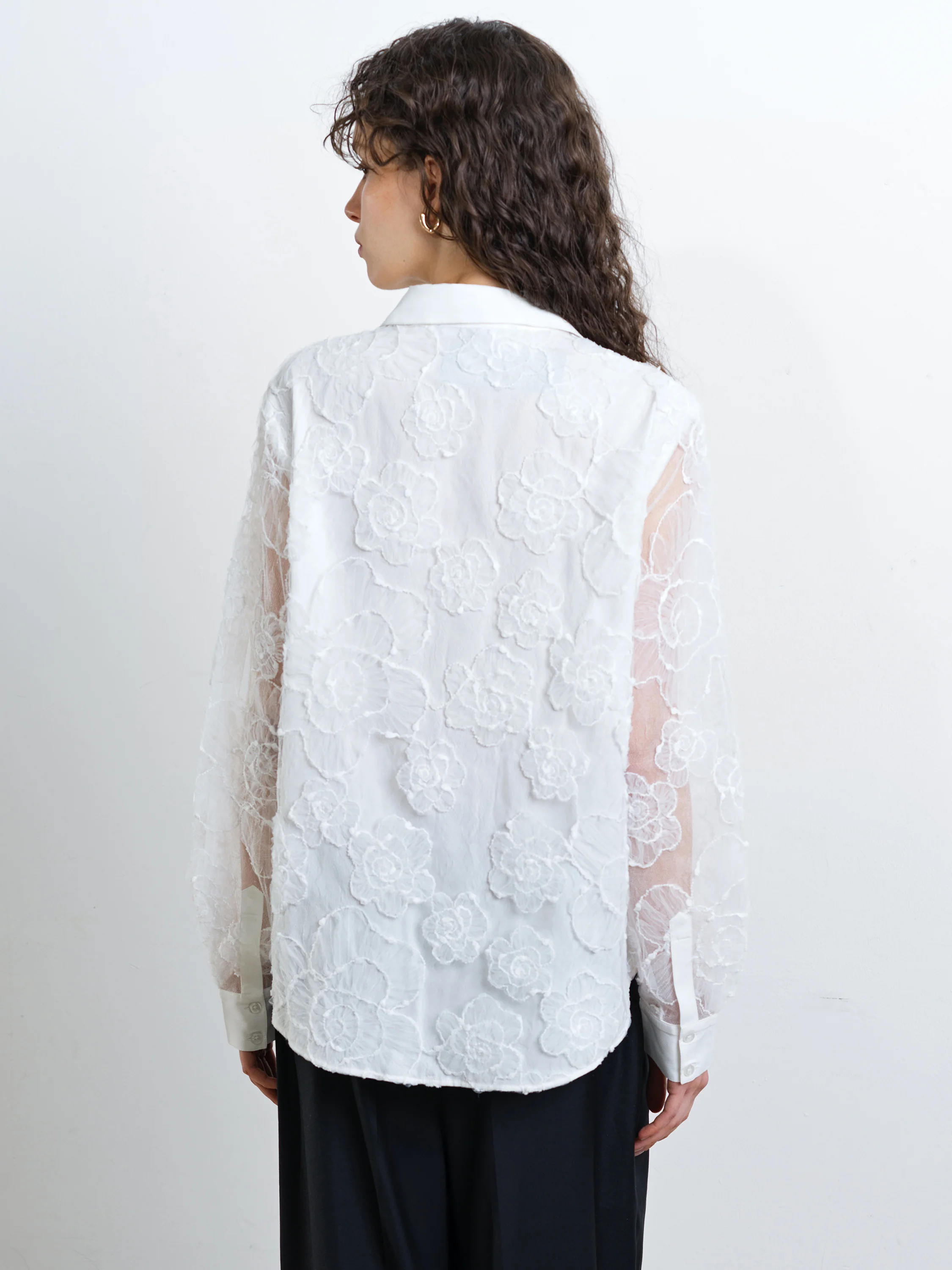 Ruchi Floral Lace Long Sleeve Shirt - Image 5