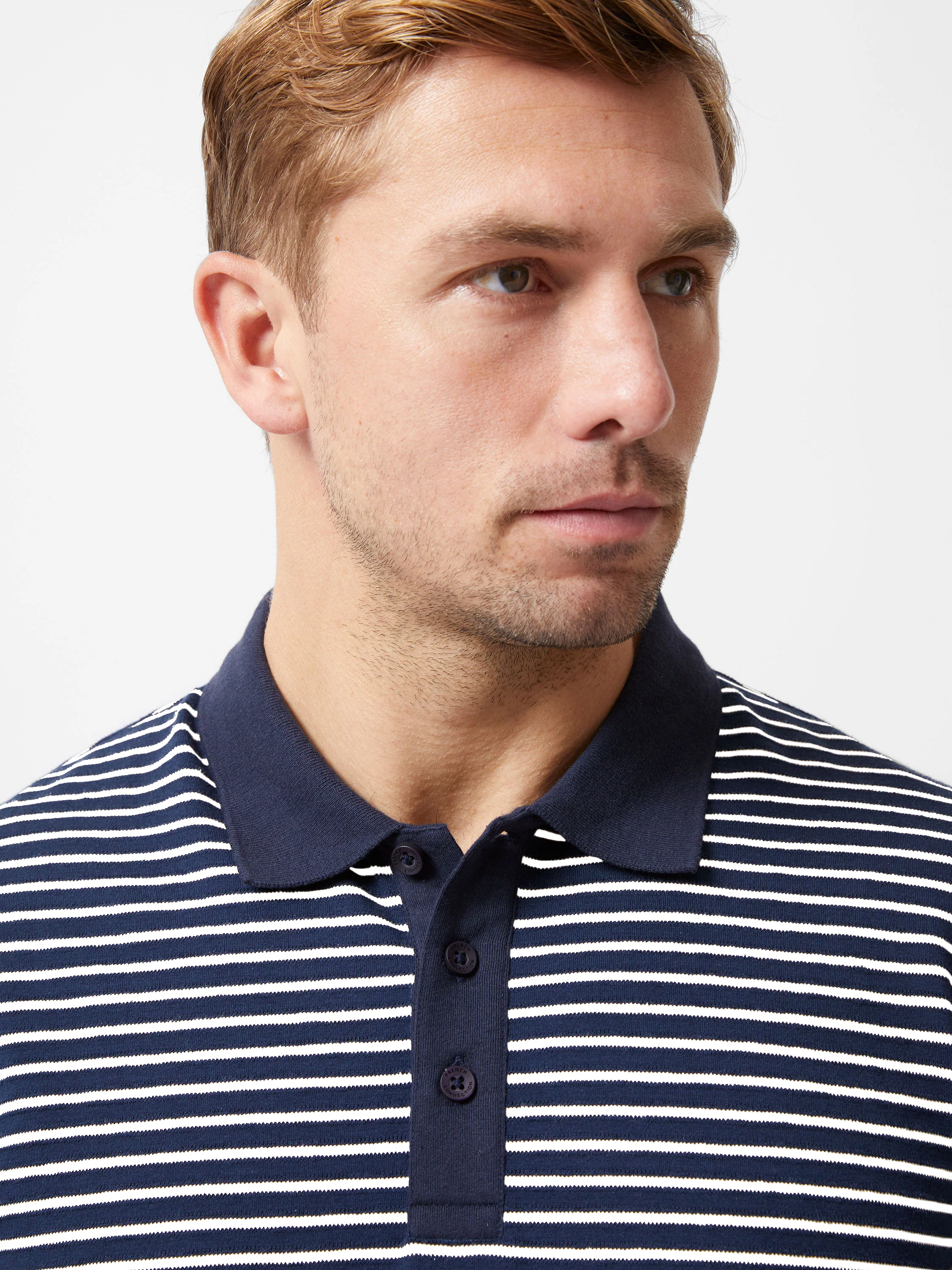 Short Sleeve Regular Stripe Polo Shirt - Image 2