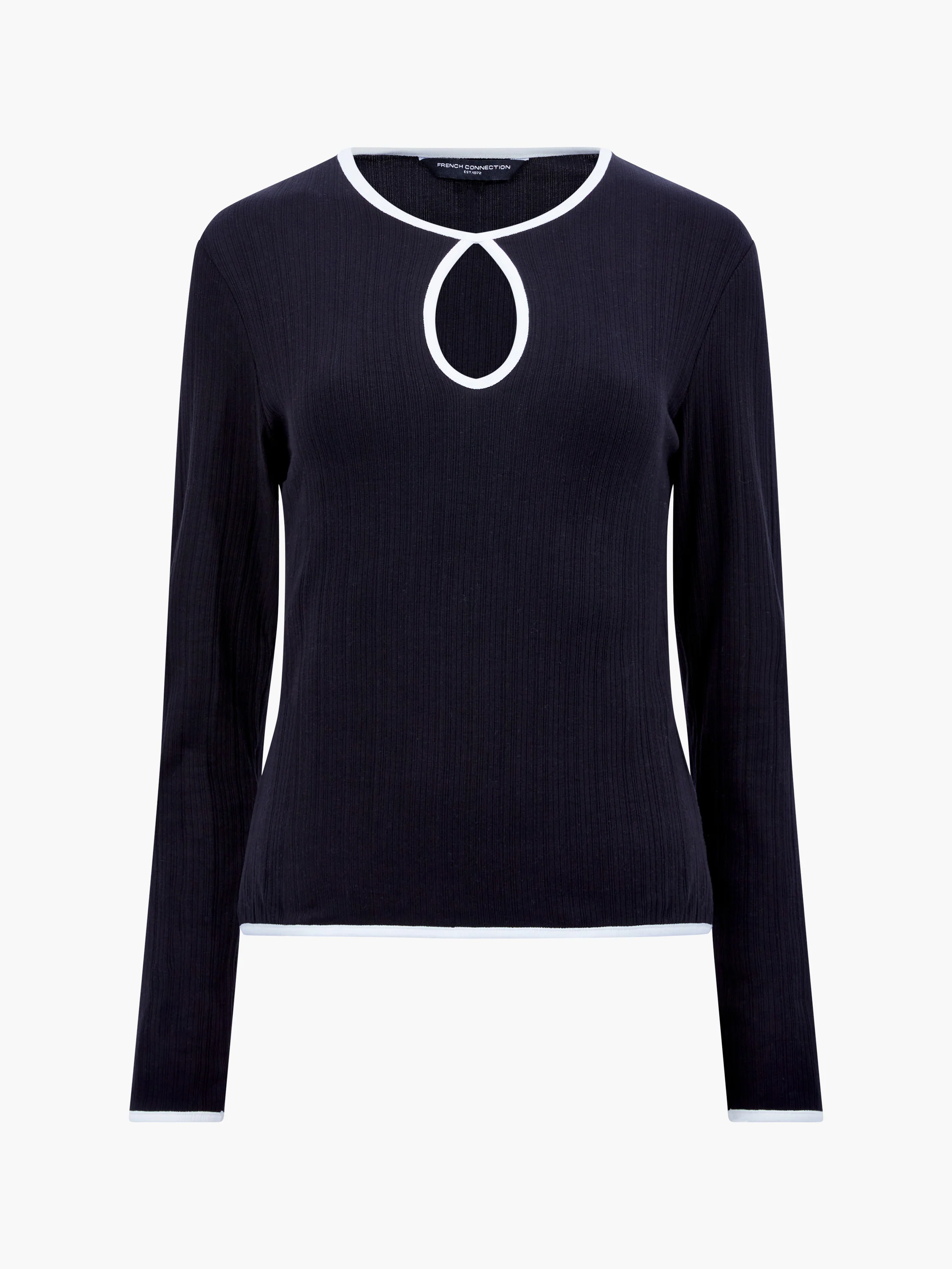 Sasia Rib Contrast Binding Top - Image 5