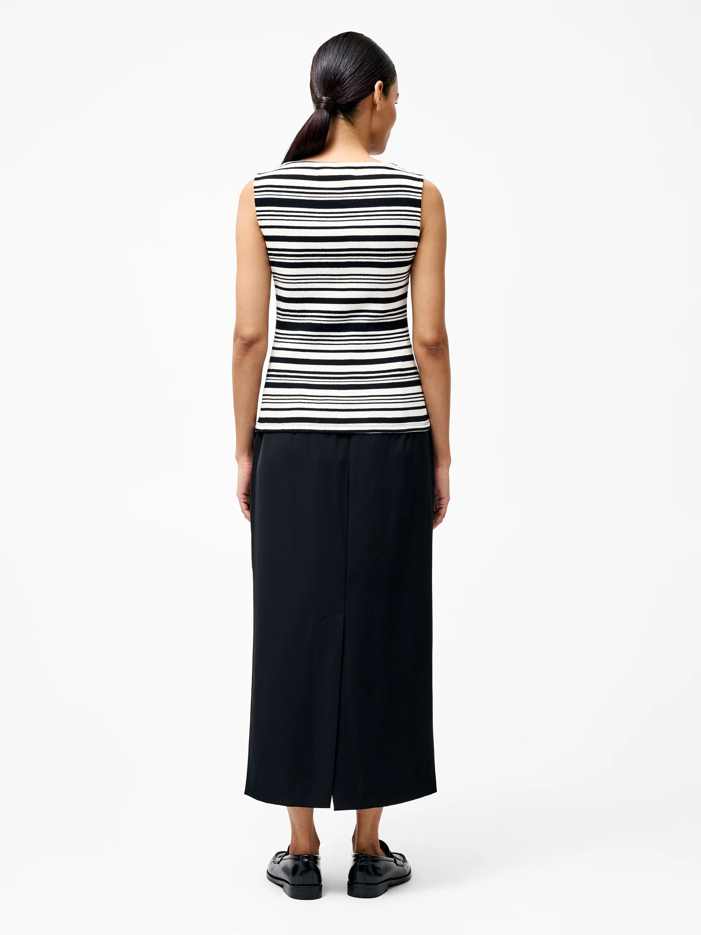 Sasia Rib Stripe Fitted Top - Image 4