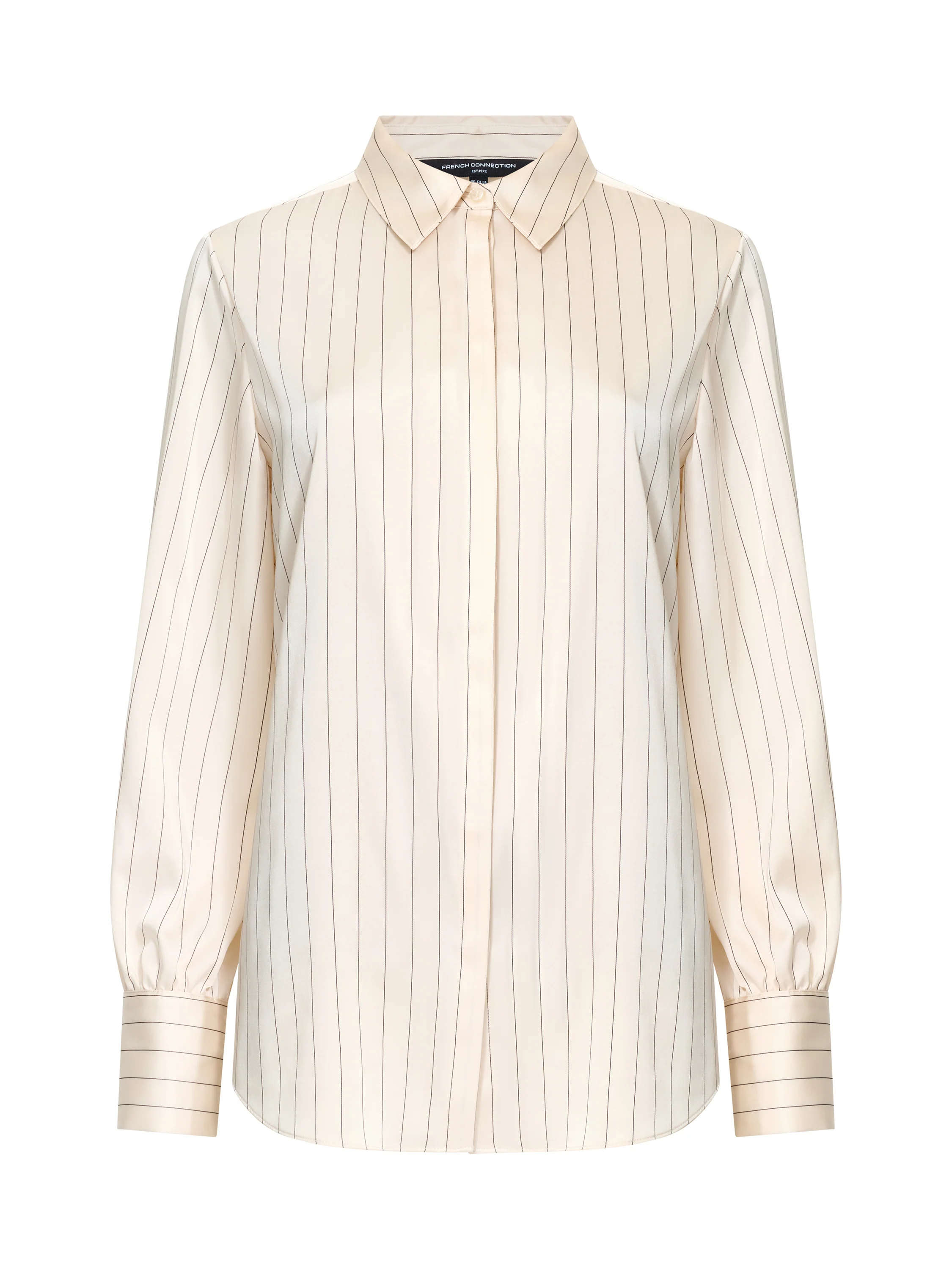 Satin Pinstripe Blouse - Image 6