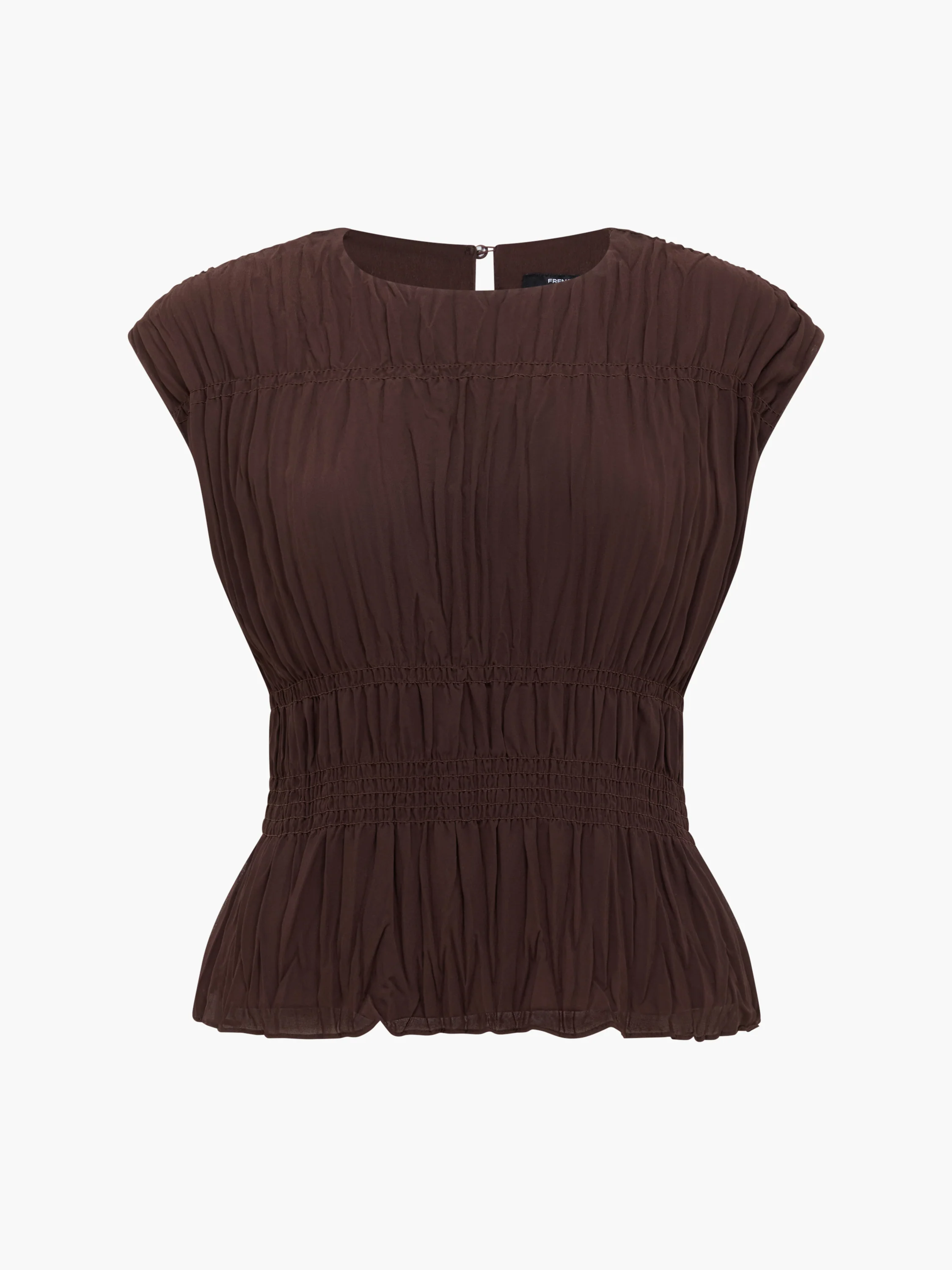 Saylor Pleated Georgette Sleeveless Top - Image 7