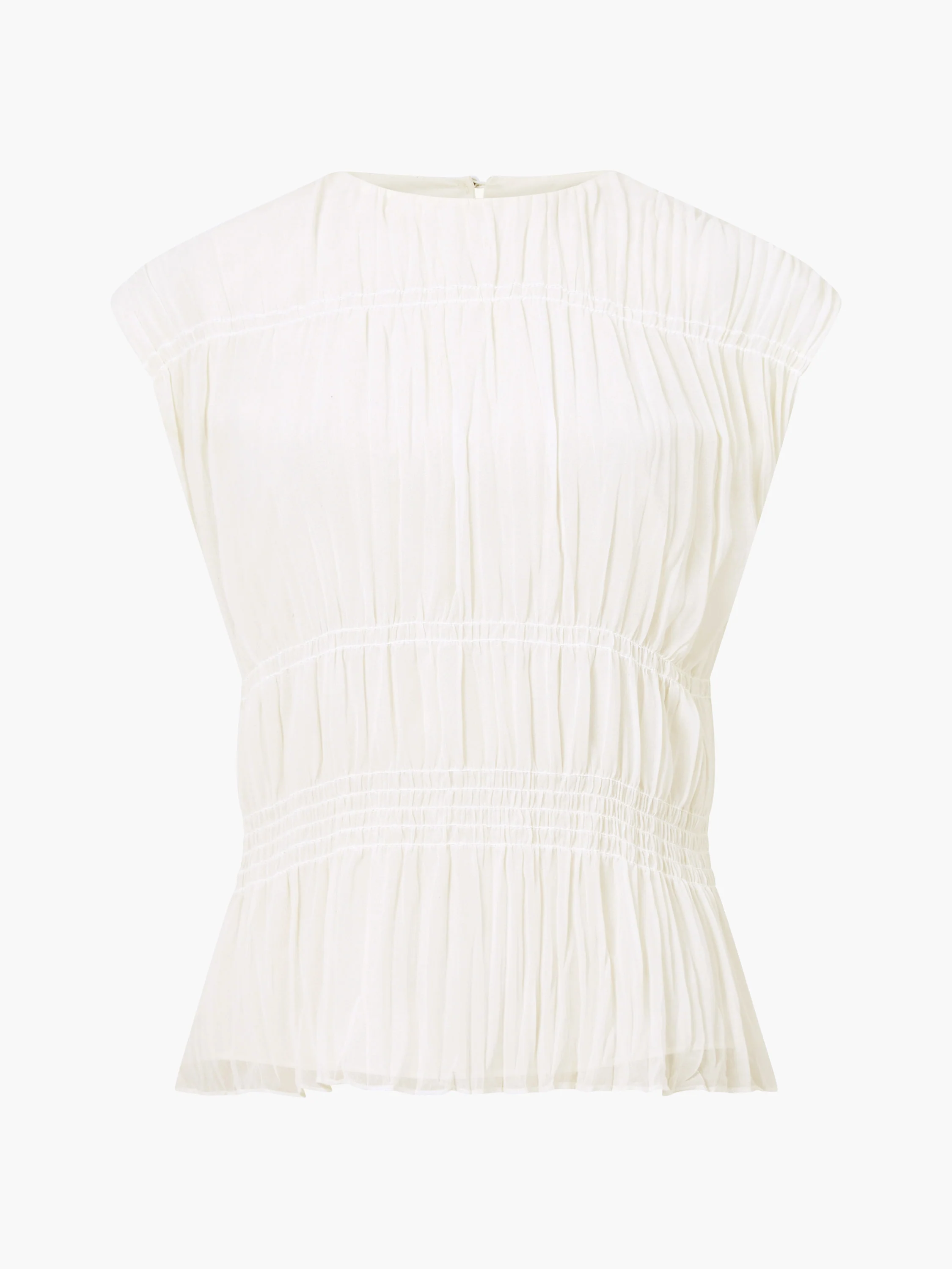 Saylor Pleated Georgette Sleeveless Top - Image 8