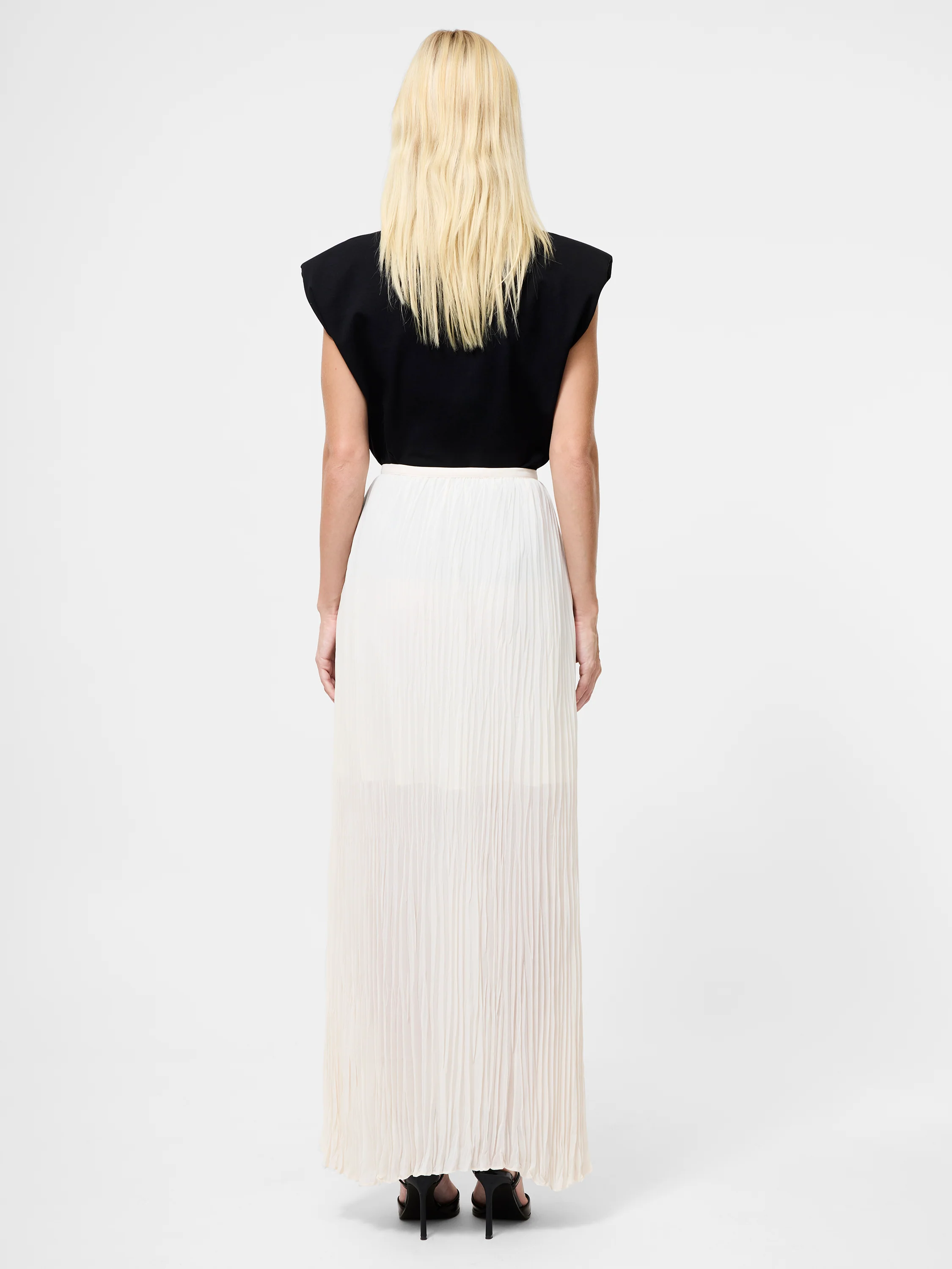 Saylor Pleated Overlay Maxi Skirt - Image 5