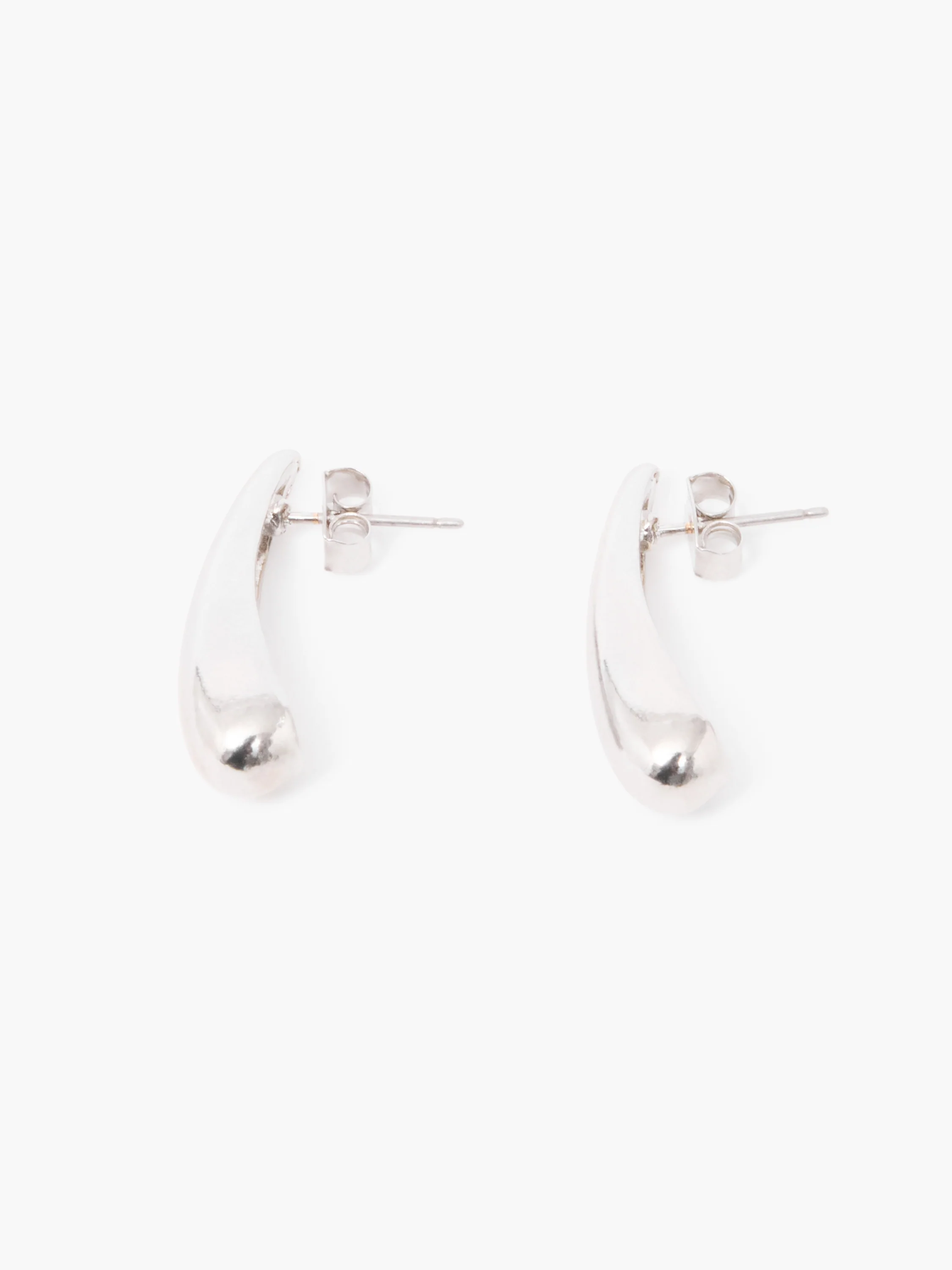 Sculptural Long Teardrop Earrings