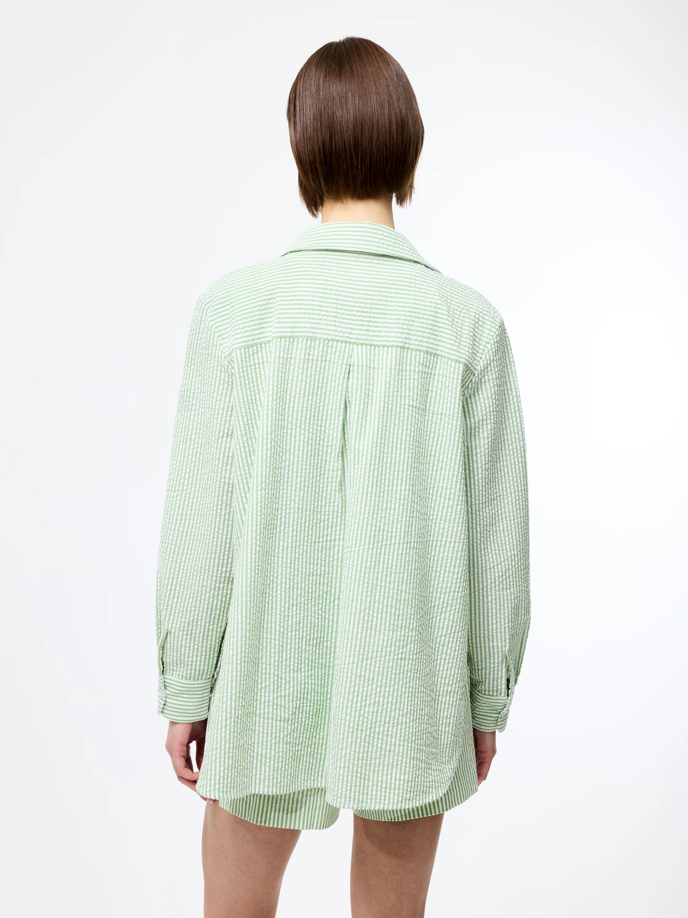 Seersucker Stripe Relaxed Shirt - Image 7