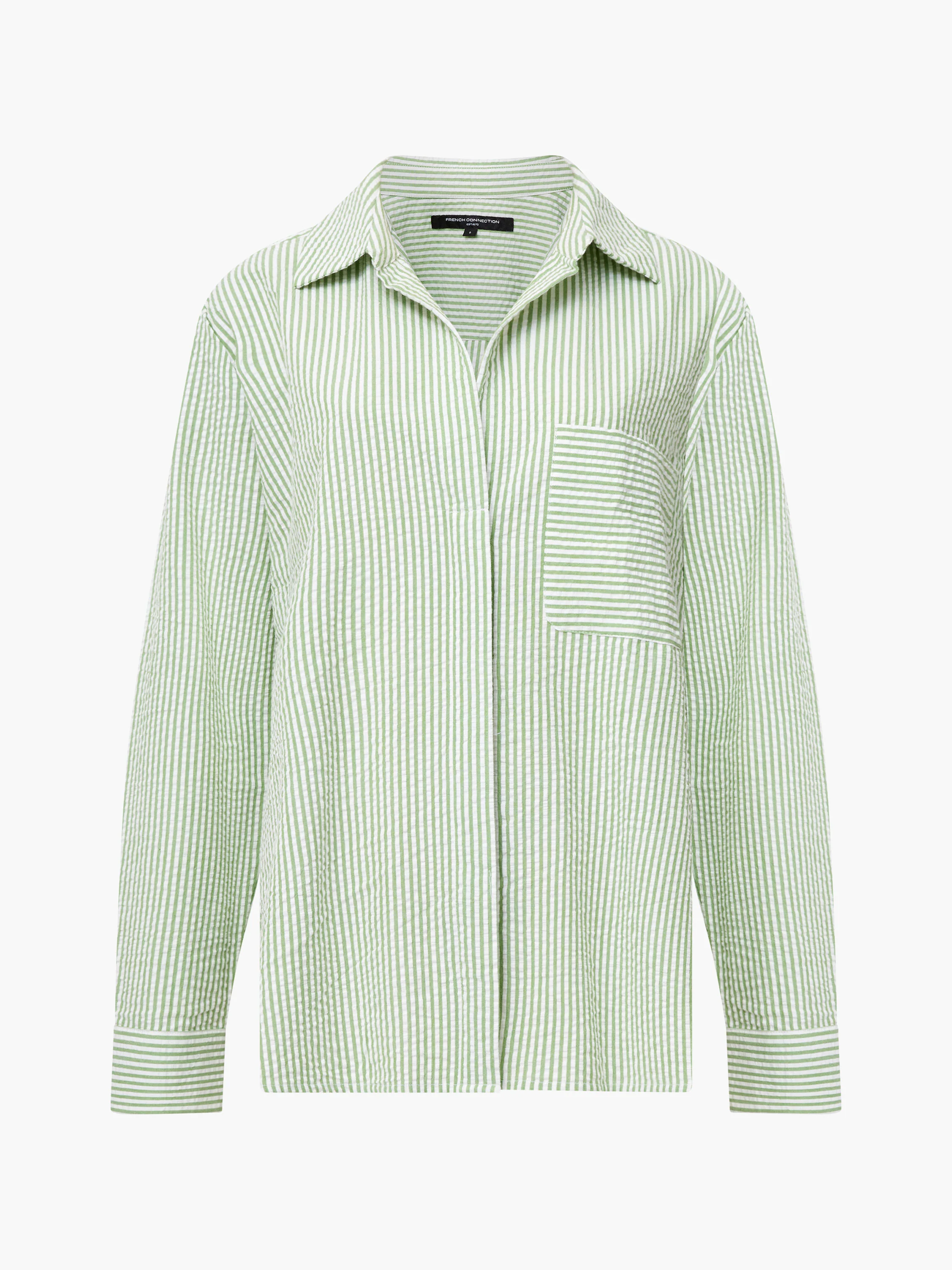Seersucker Stripe Relaxed Shirt - Image 8