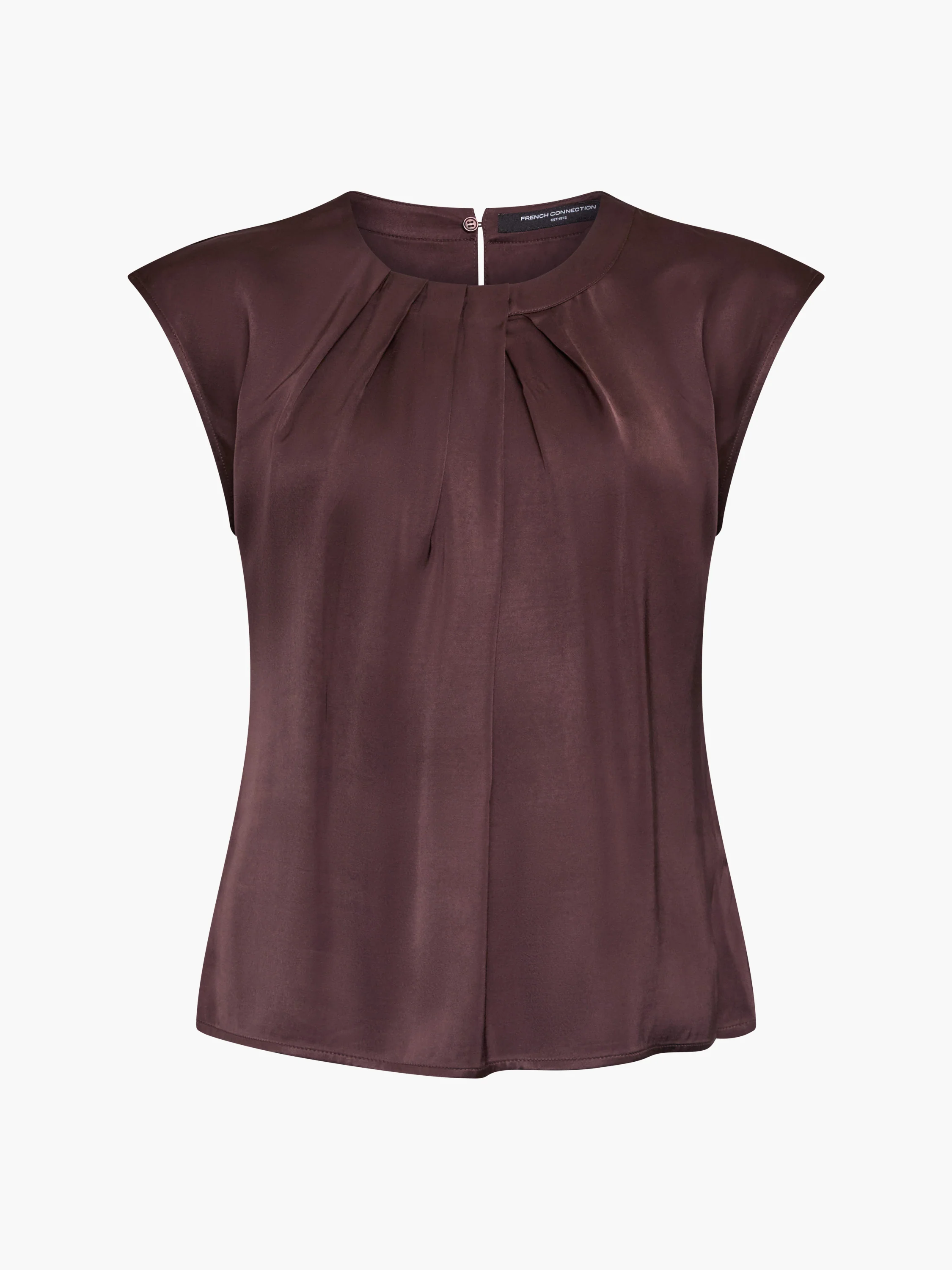 Sera Eco Satin Pleated Sleeveless Blouse - Image 6