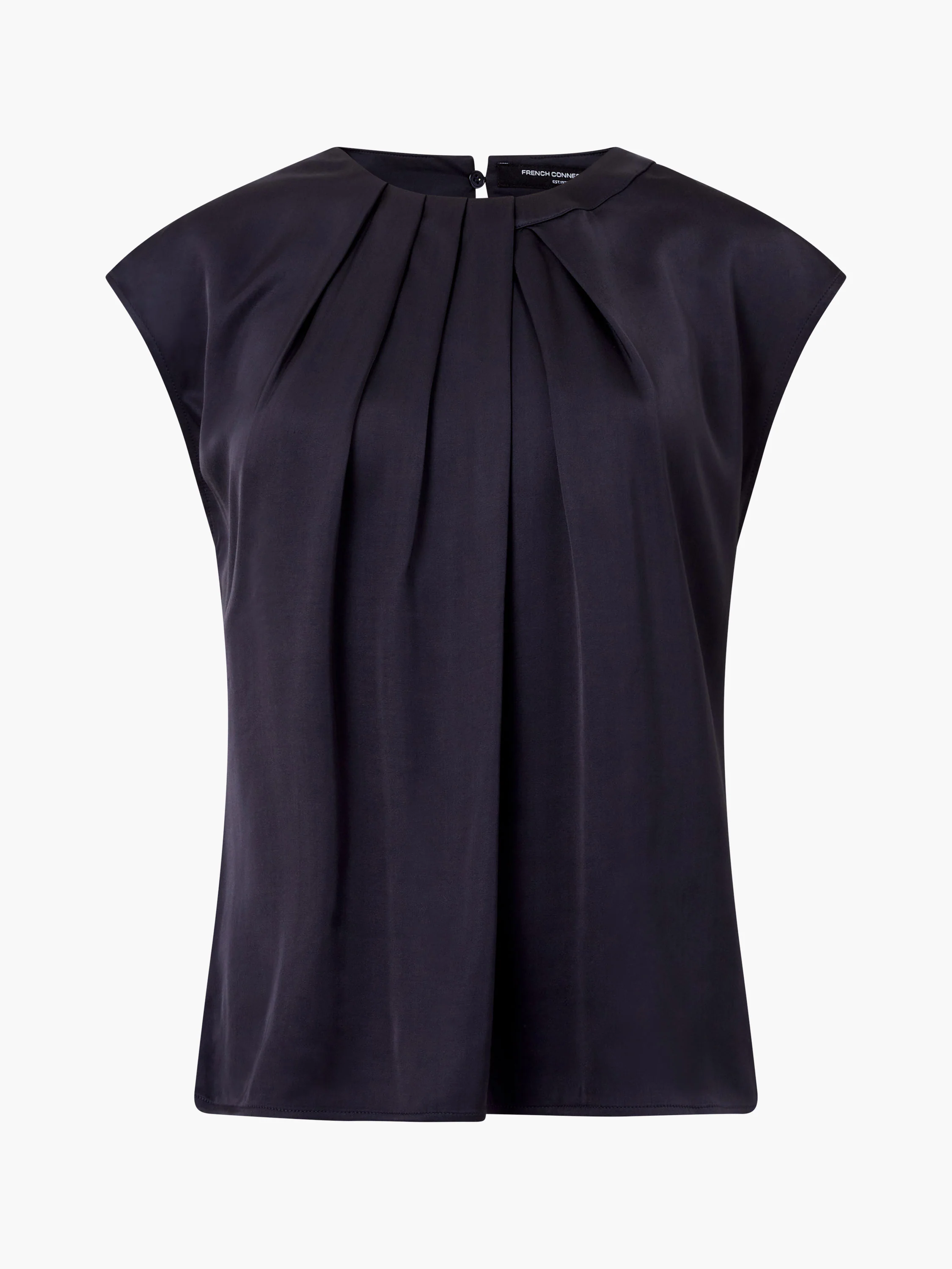 Sera Eco Satin Pleated Sleeveless Blouse - Image 6