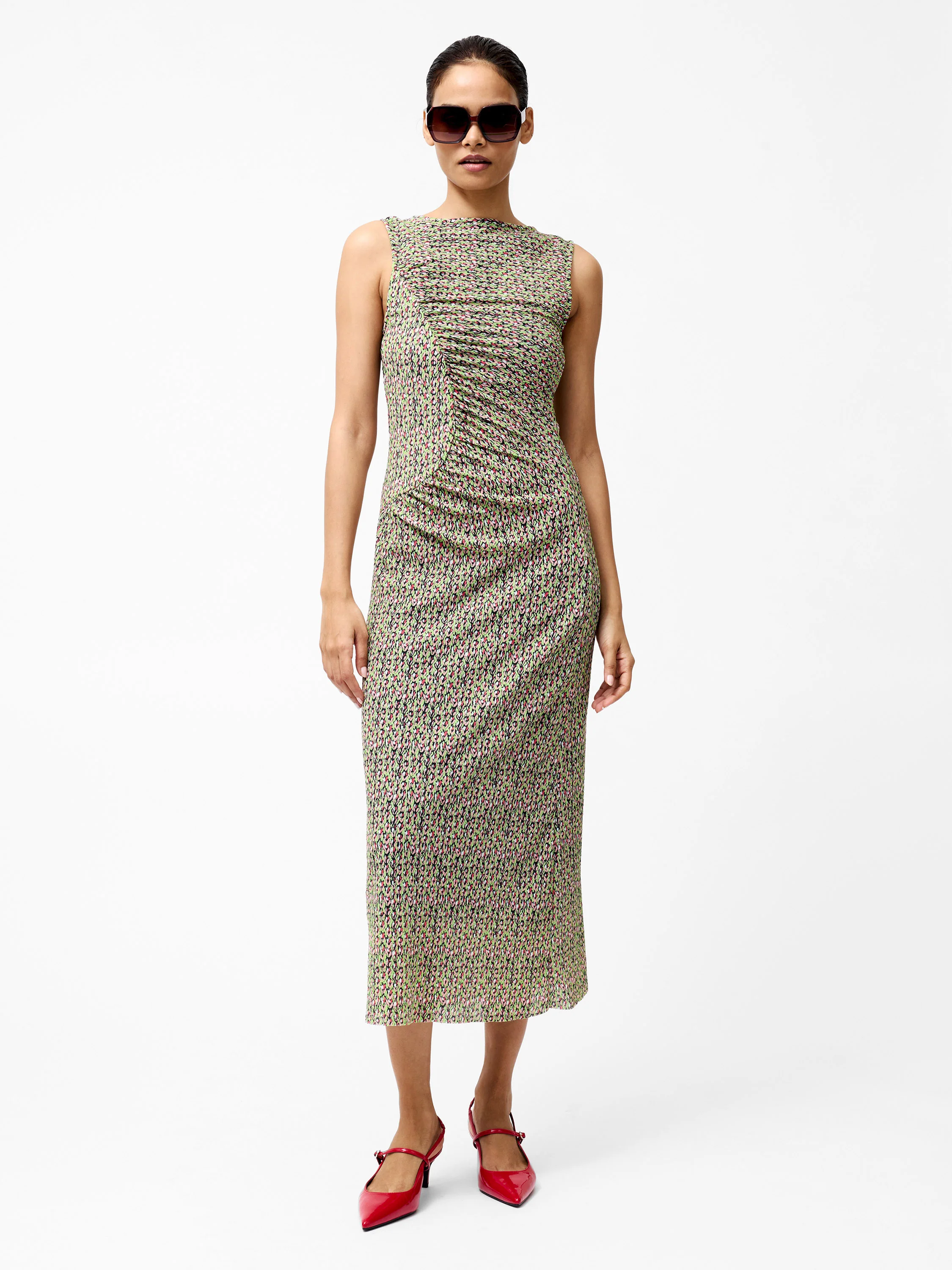 Shannon Ruched Midi Dress - Image 2