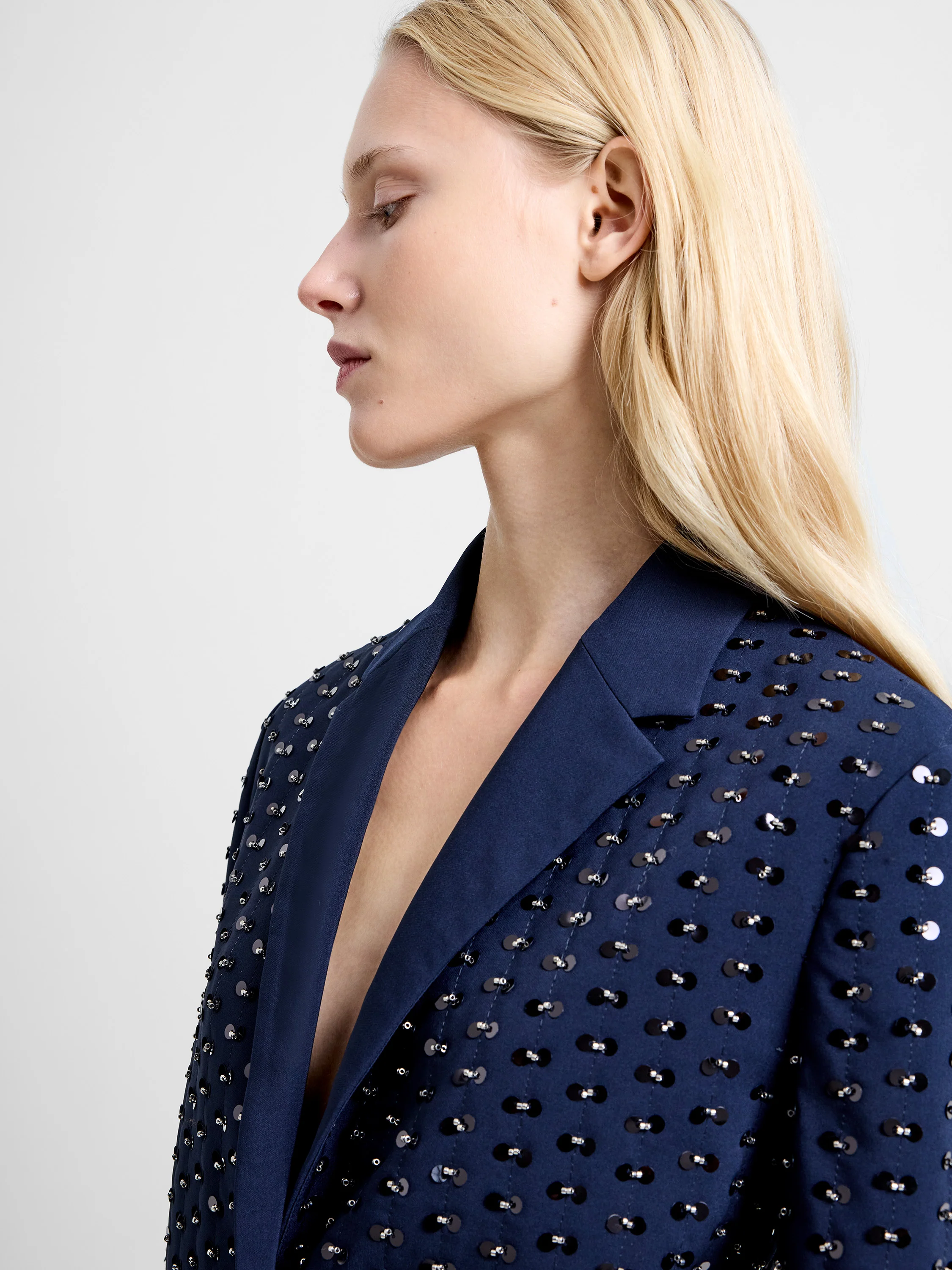 Sherry Embellished Cropped Blazer - Image 3