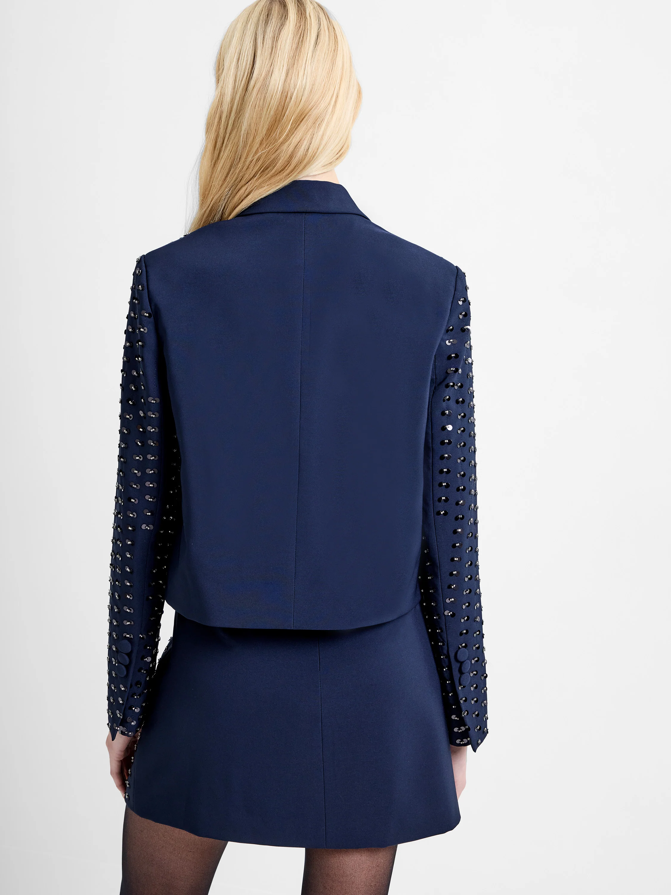 Sherry Embellished Cropped Blazer - Image 5