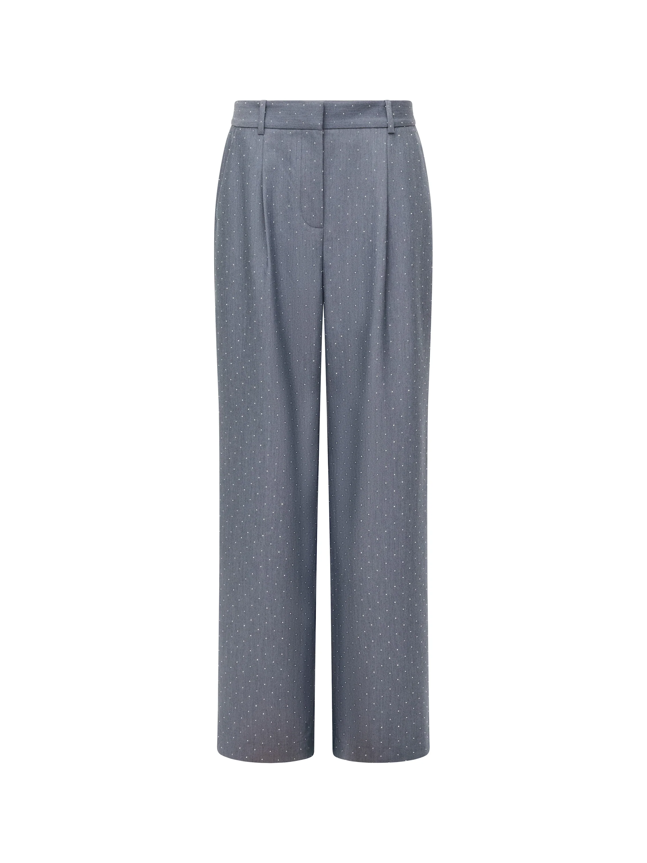 Sherry Hotfix Diamante Wide Leg Trousers - Image 5