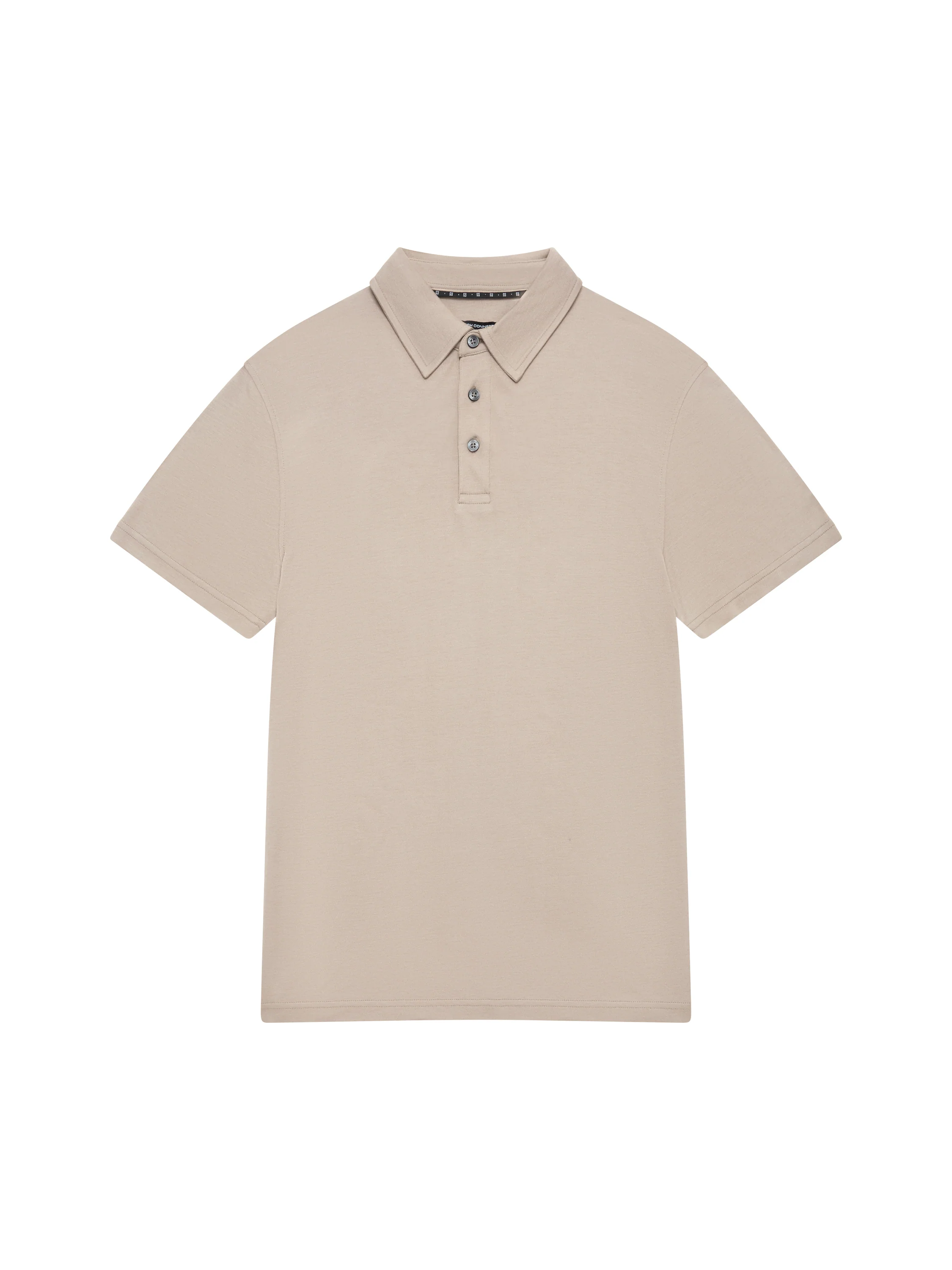 Short Sleeve Interlock Knit Button Polo Shirt - Image 6