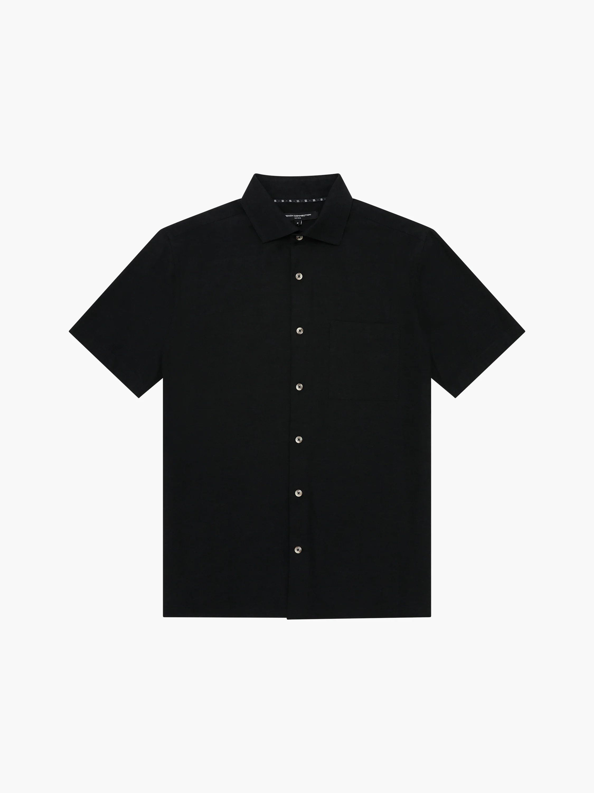 Short Sleeve Linen Blend Shirt - Image 5