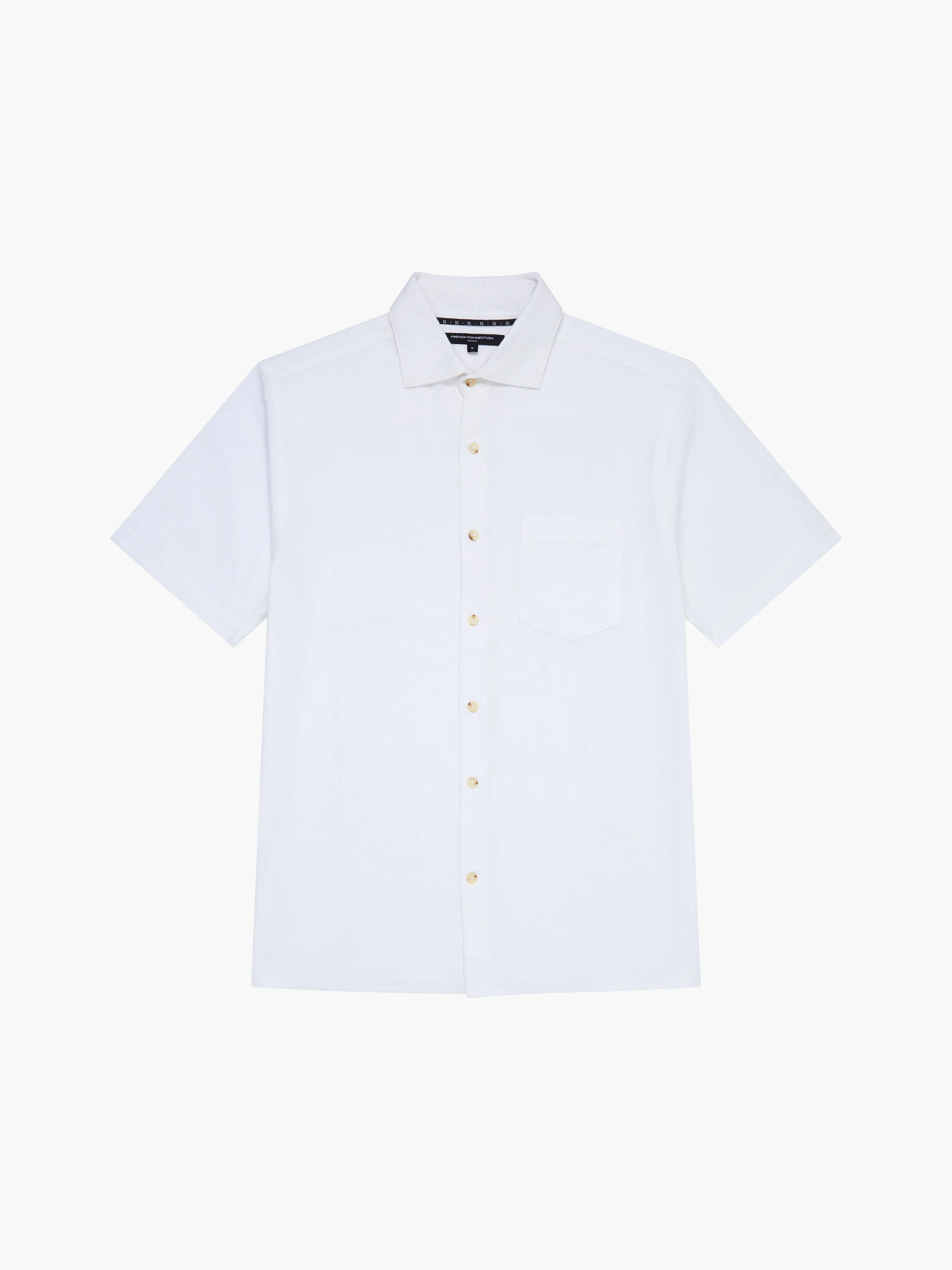 Short Sleeve Linen Blend Shirt - Image 5
