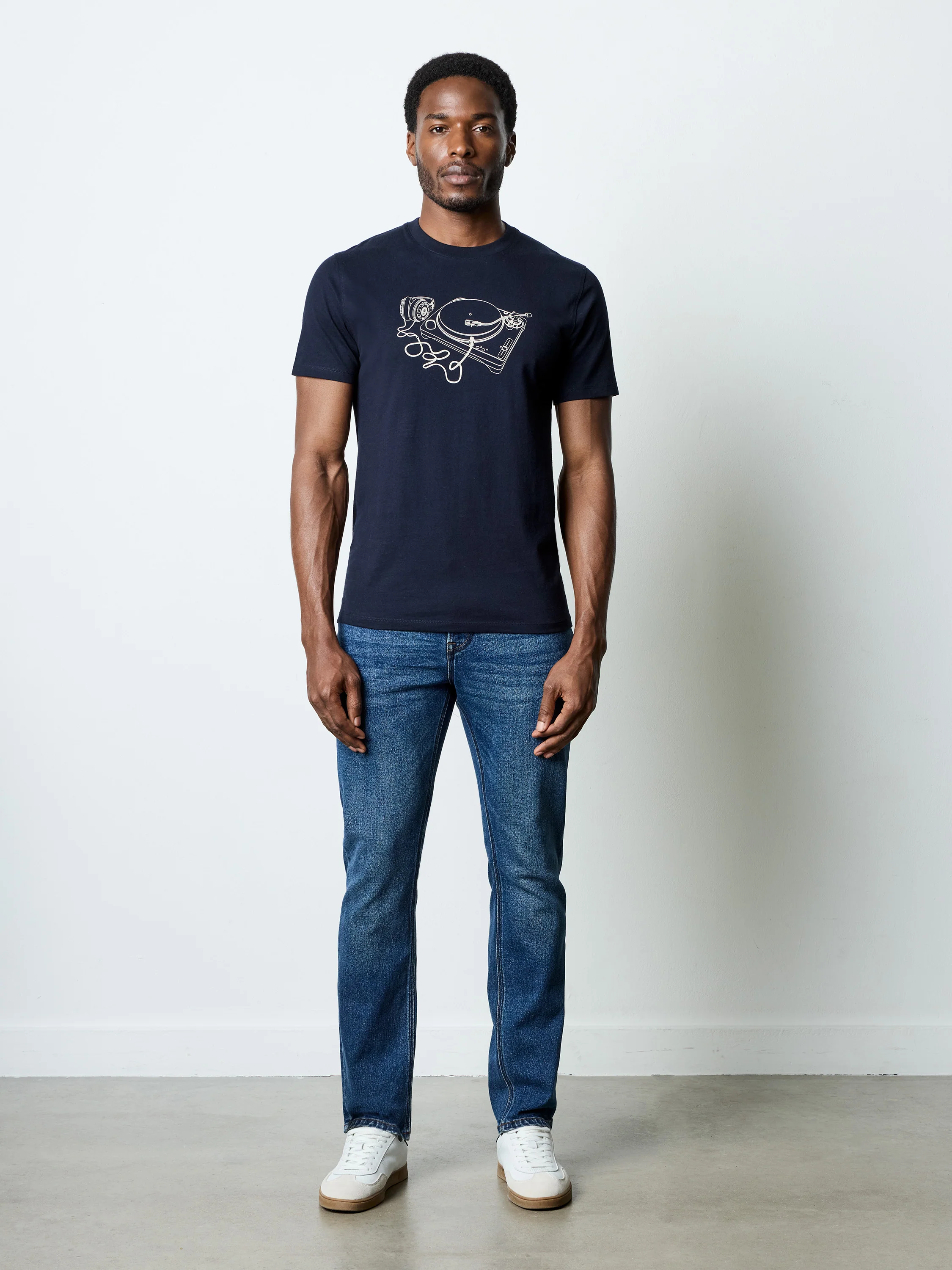 Short Sleeve Organic Turntable Graphic T-Shirt - Image 2
