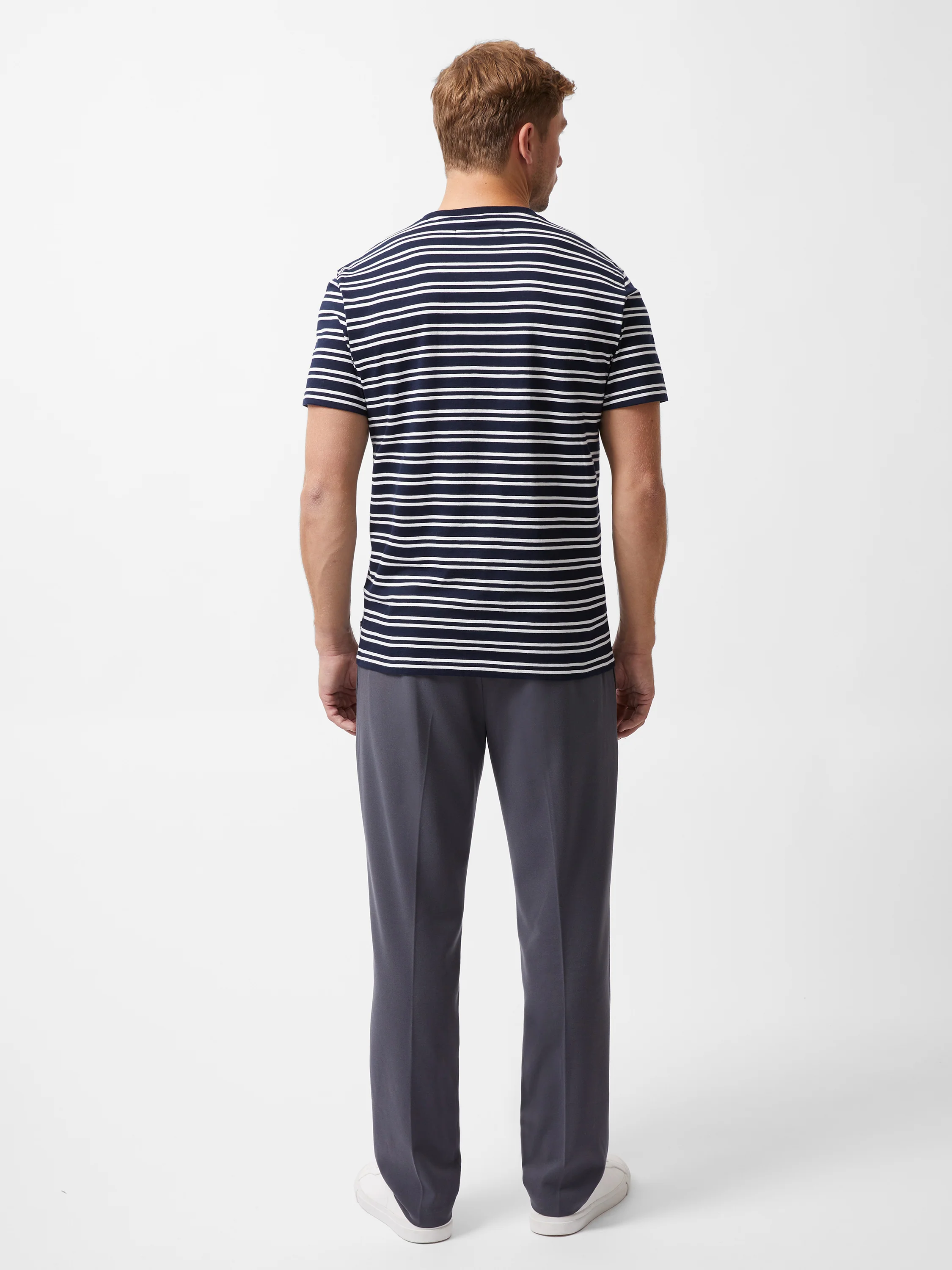 Short Sleeve Yarn Dye Stripe T-Shirt - Image 5