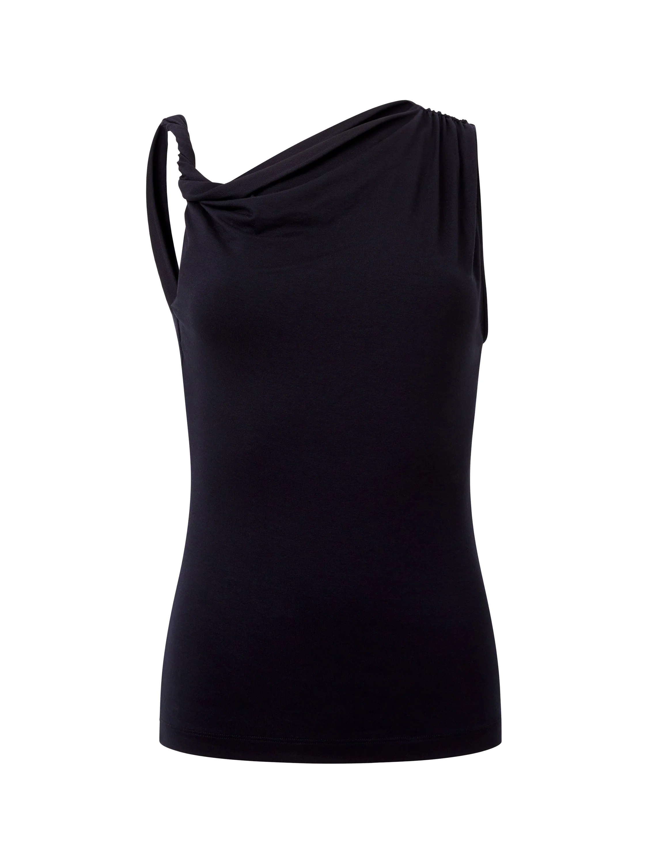 Sia Jersey Asymmetric Draped Top - Image 6