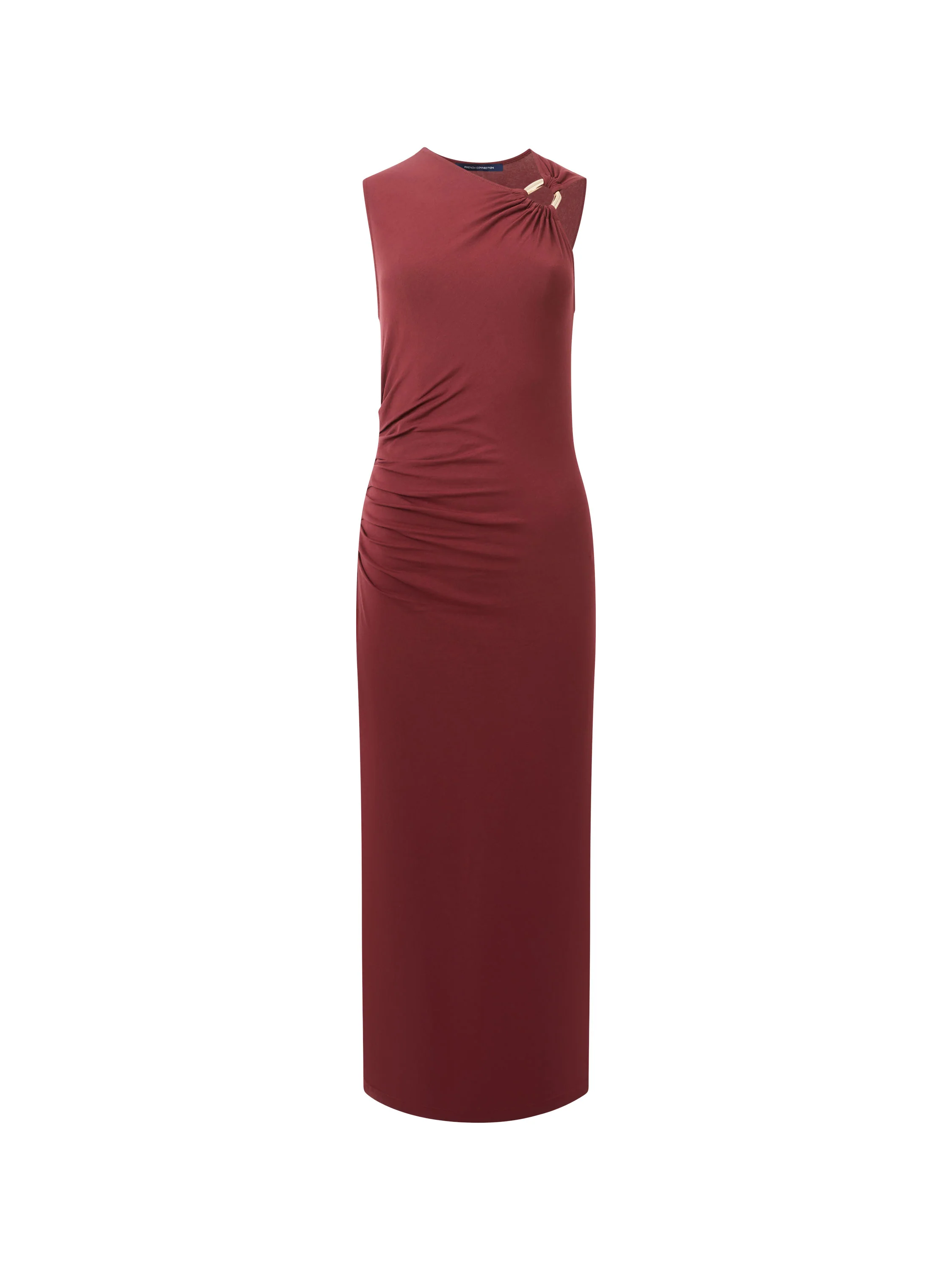 Sia Jersey  Asymmetric Neck Midi Dress - Image 7