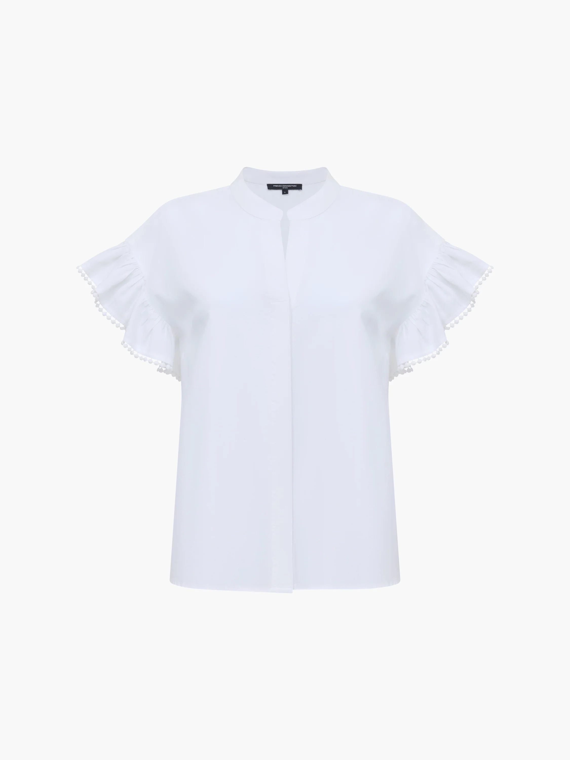 Sindey Cotton Half Placket Trim Detail Shirt - Image 5
