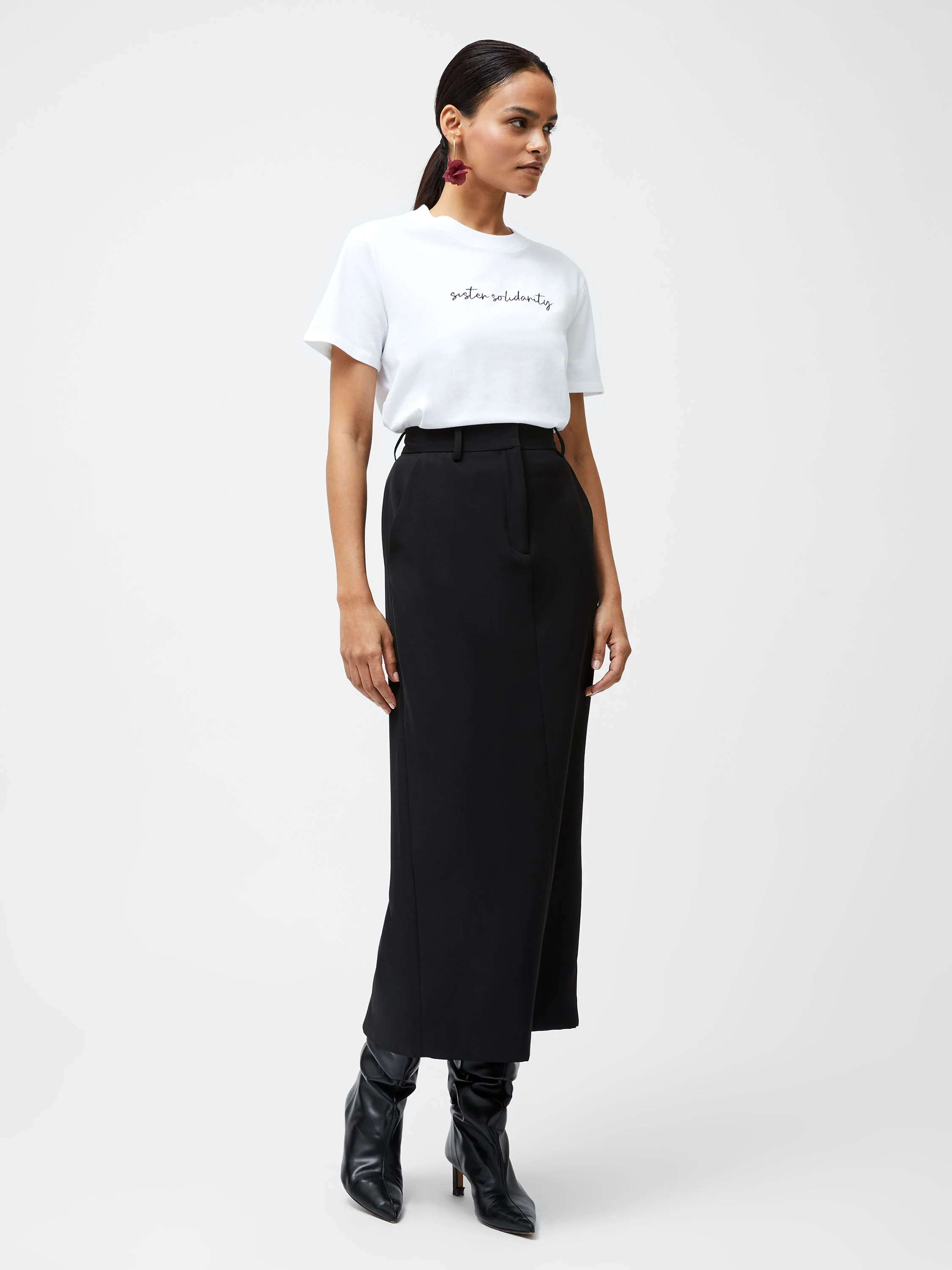 Sister Solidarity Embroidered Graphic T-Shirt - Image 3