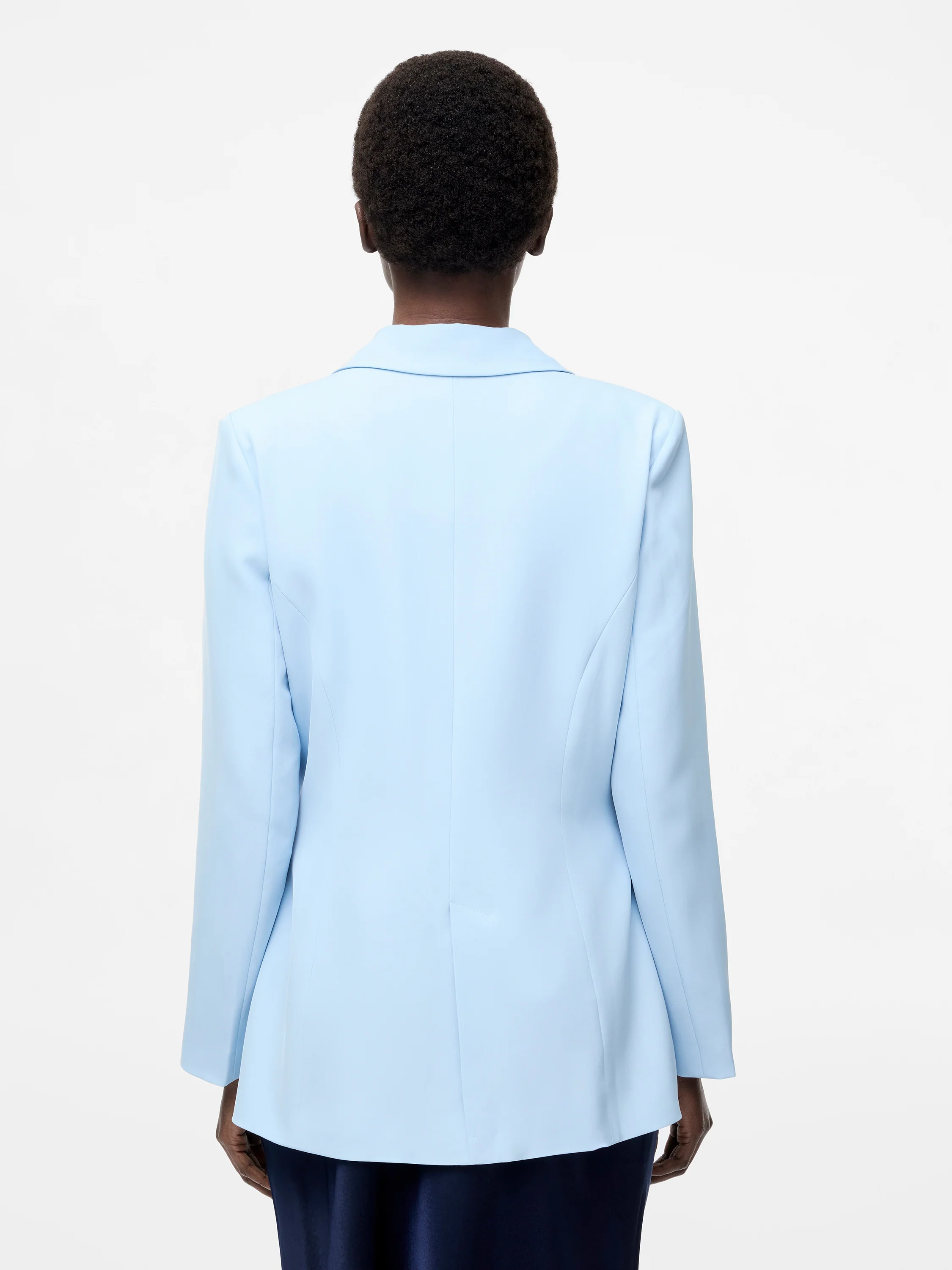 Sleek Tailored Single Breasted Blazer - Image 3
