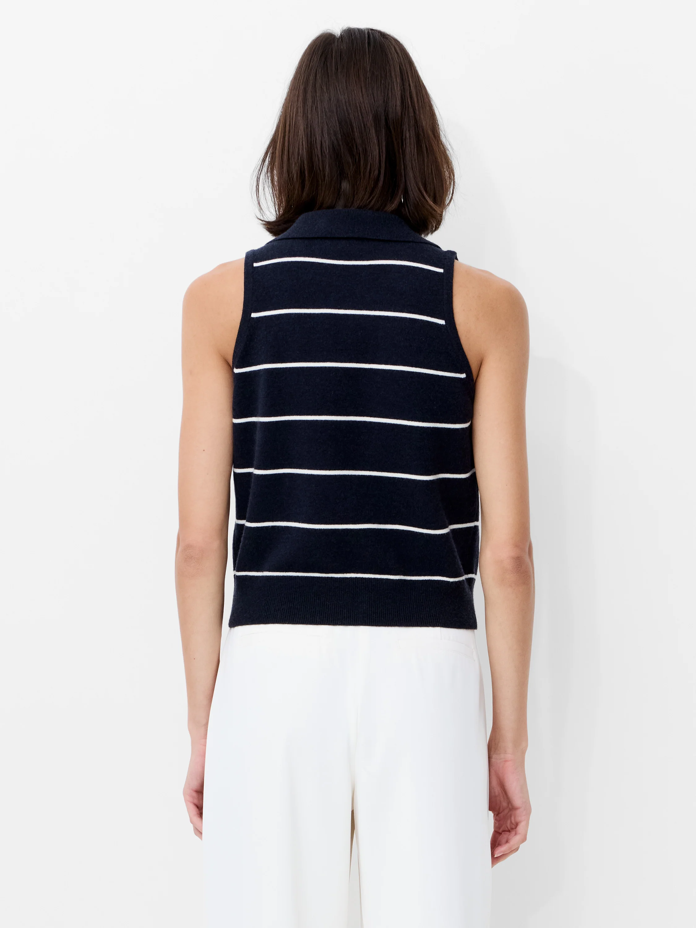 Sloane Knit Collared Sleeveless Top - Image 4
