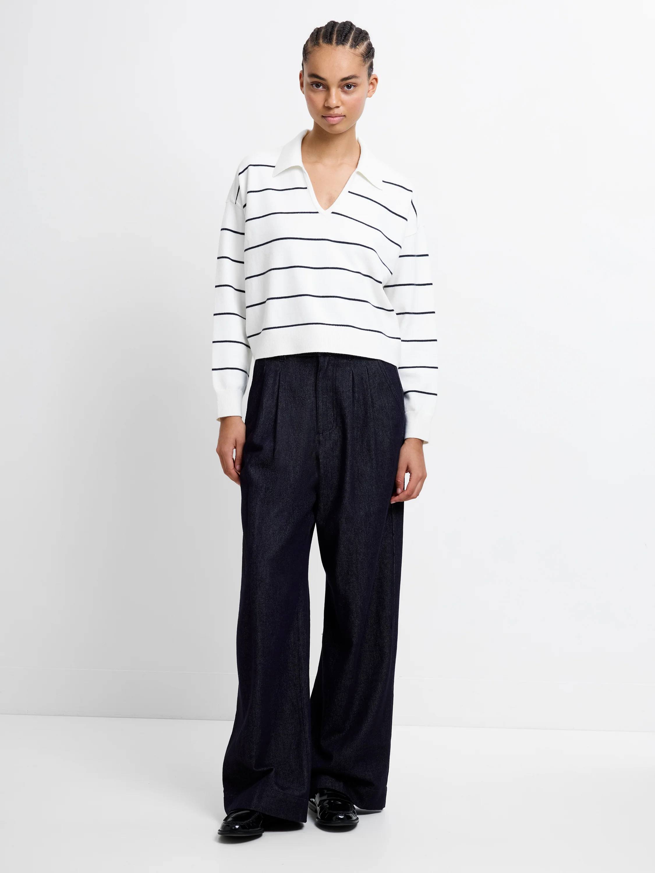 Sloane Knit Stripe Pullover Jumper - Image 2