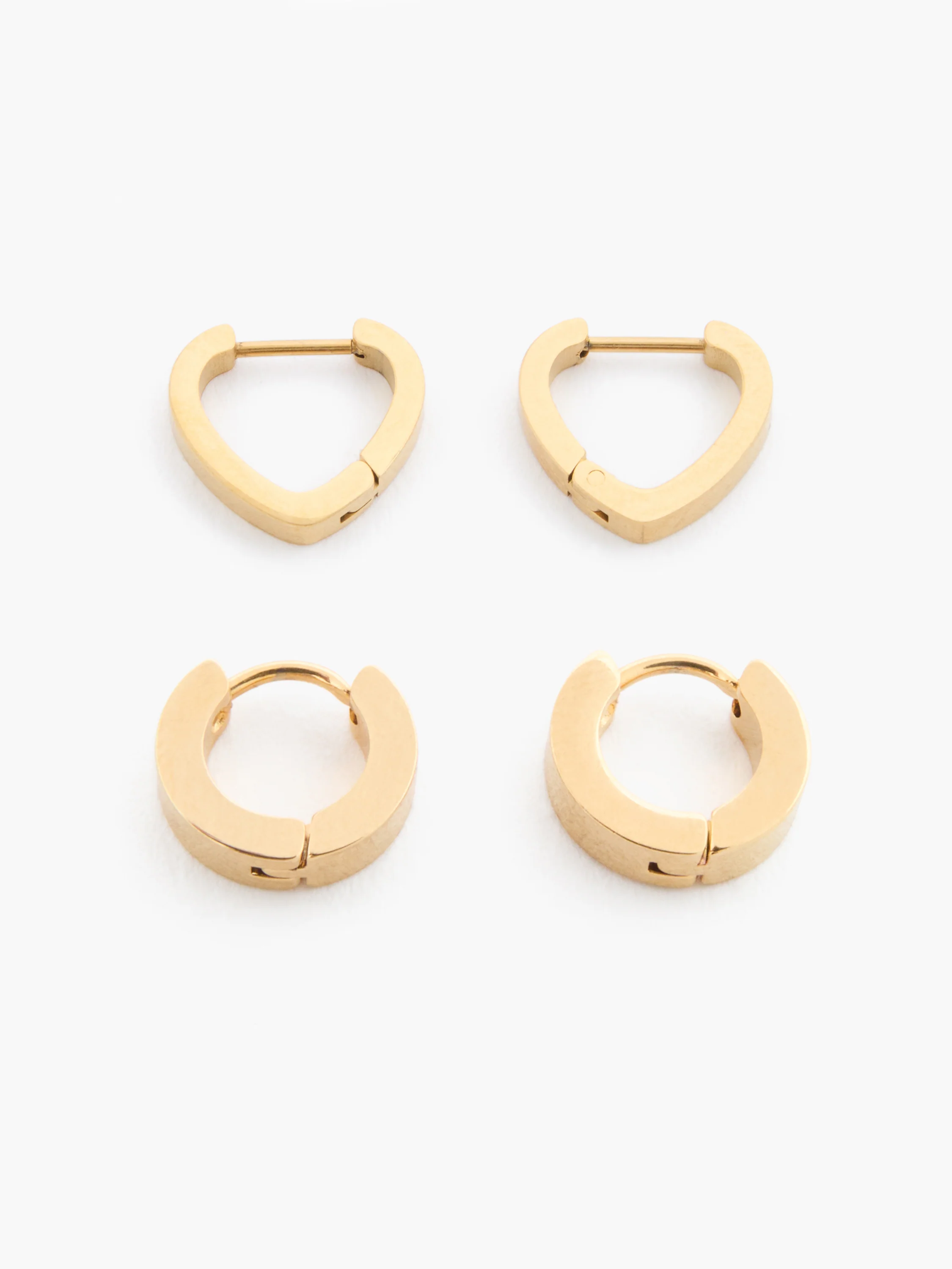 Small Huggie Hoop Earrings (2 Pairs)