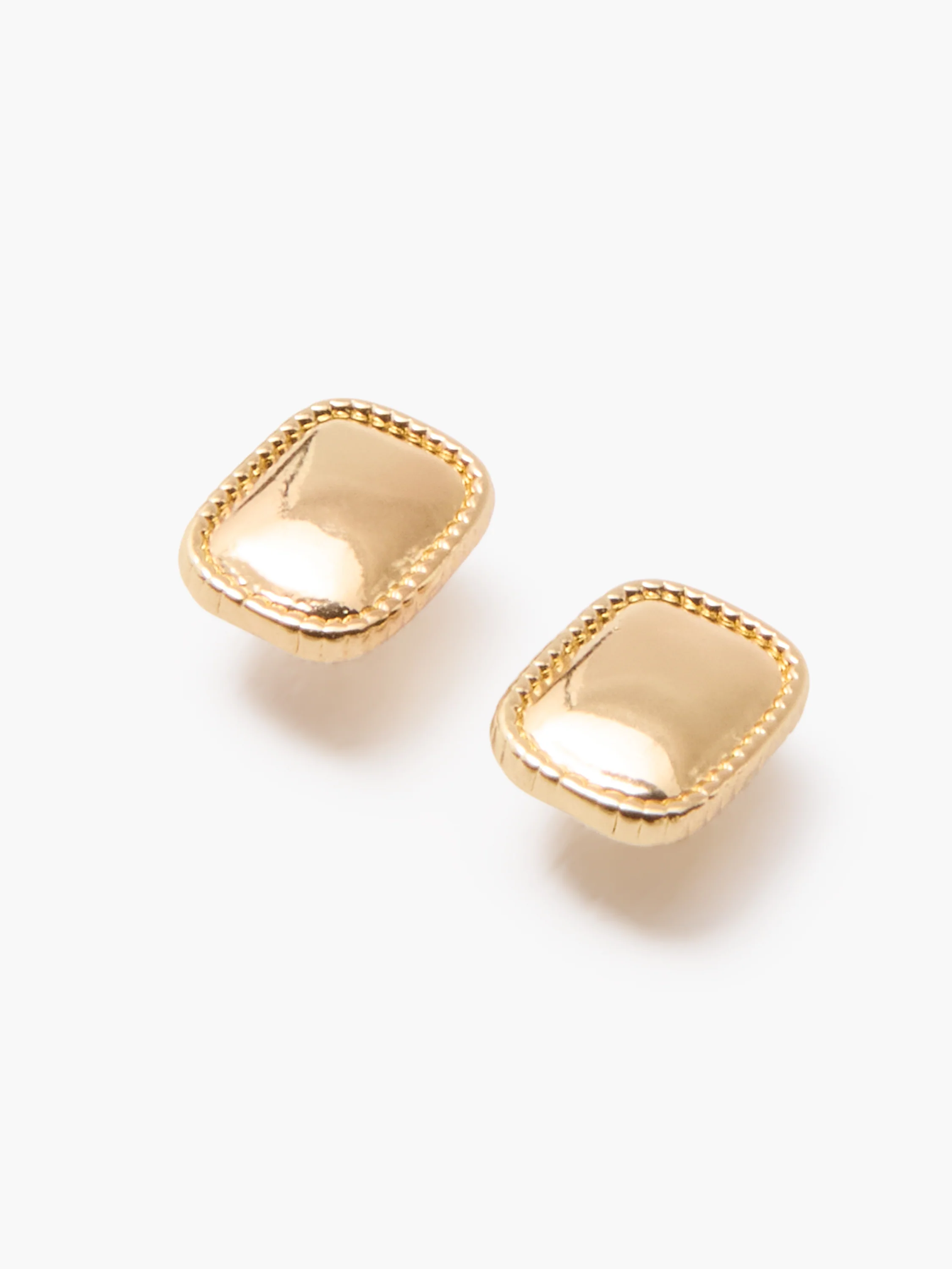 Small Square Stud Earrings - Image 3