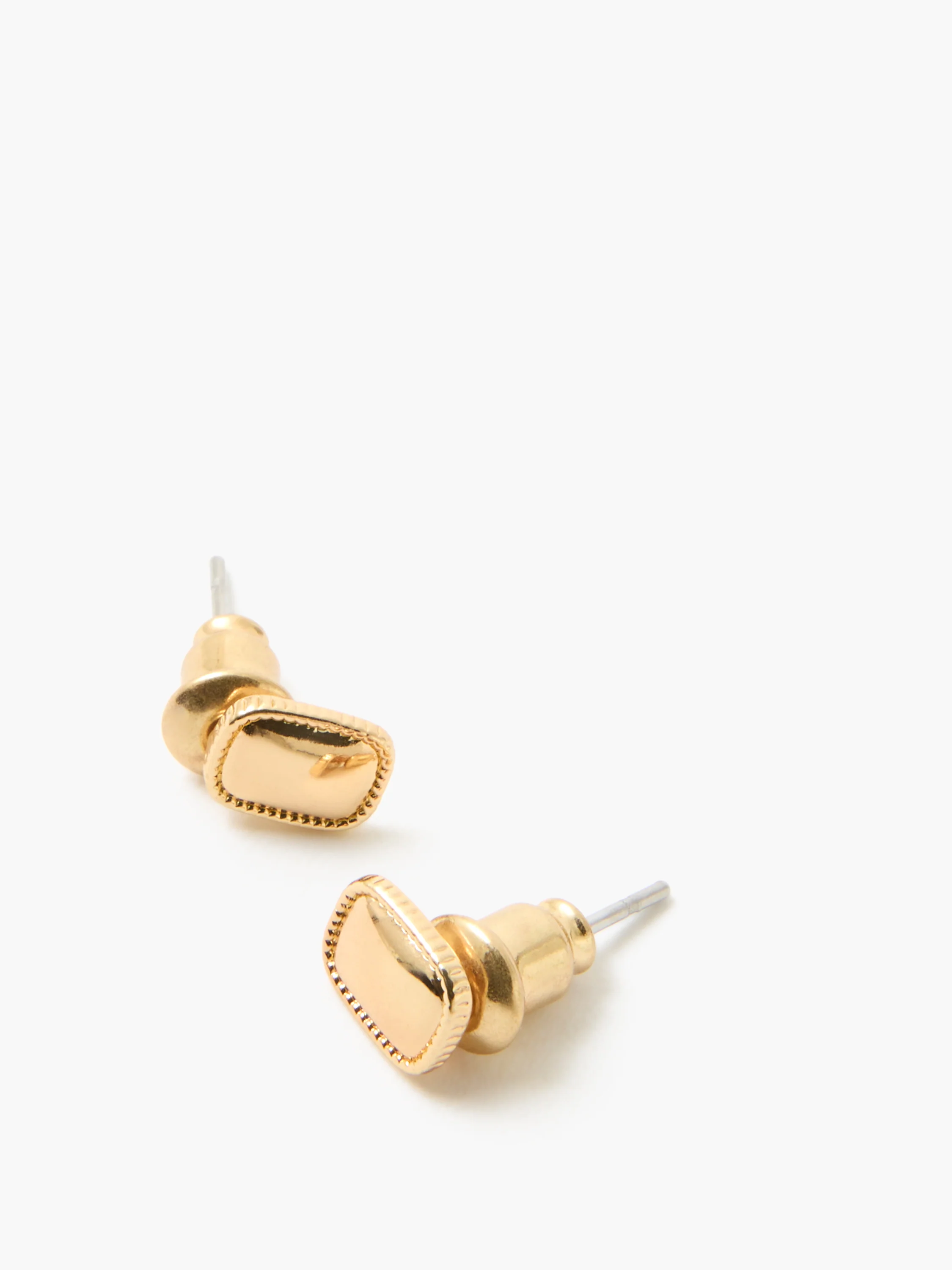 Small Square Stud Earrings - Image 4