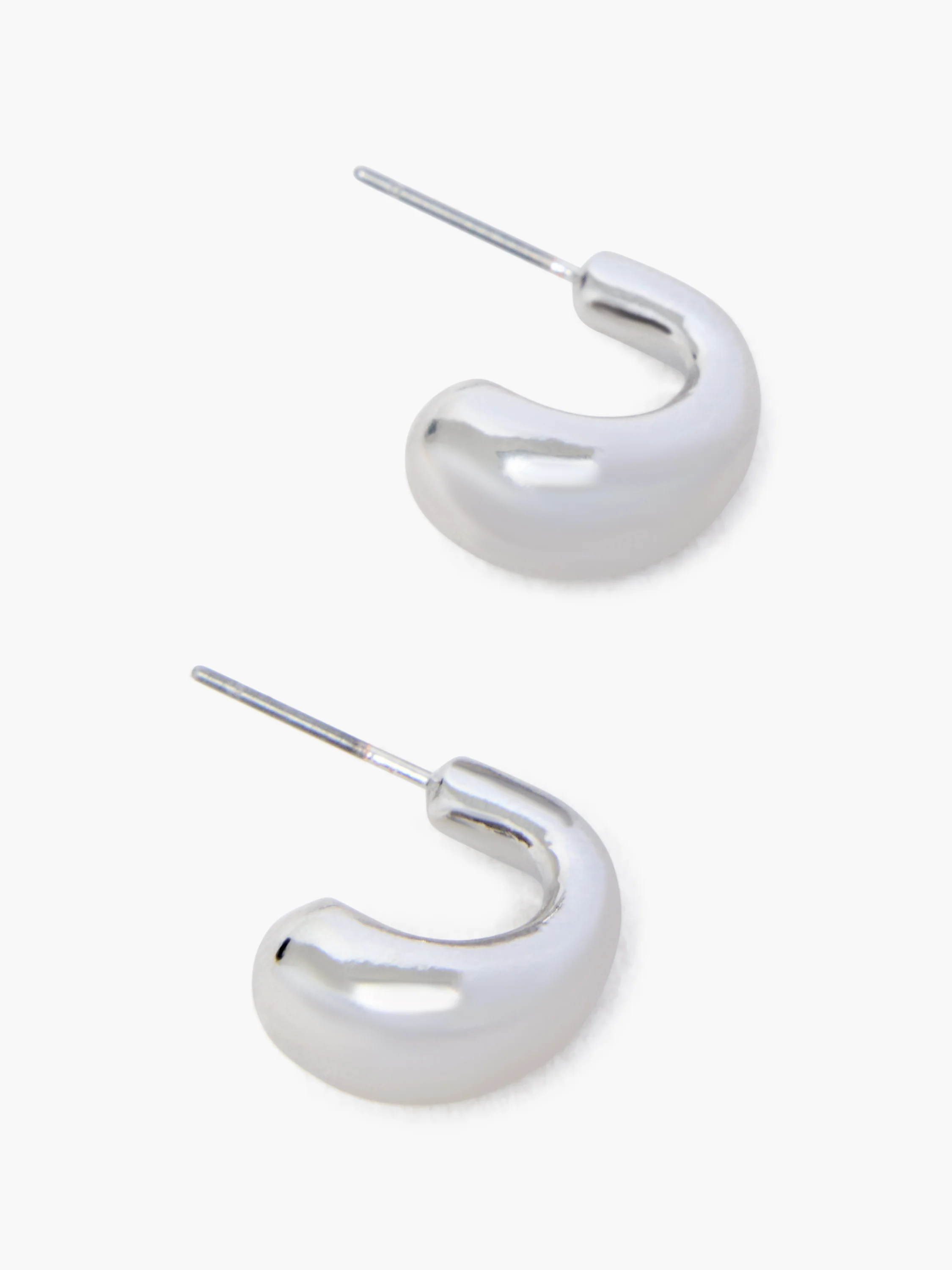 Small Teardrop Stud Earrings - Image 2