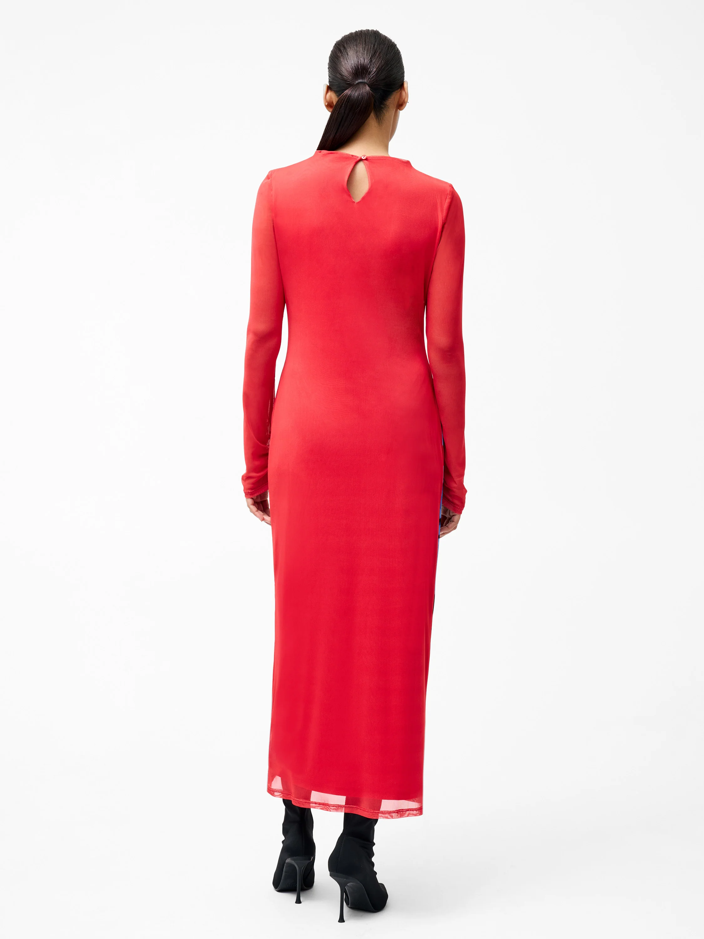 Smokey Placement Long Sleeve Floral Dress - Image 7