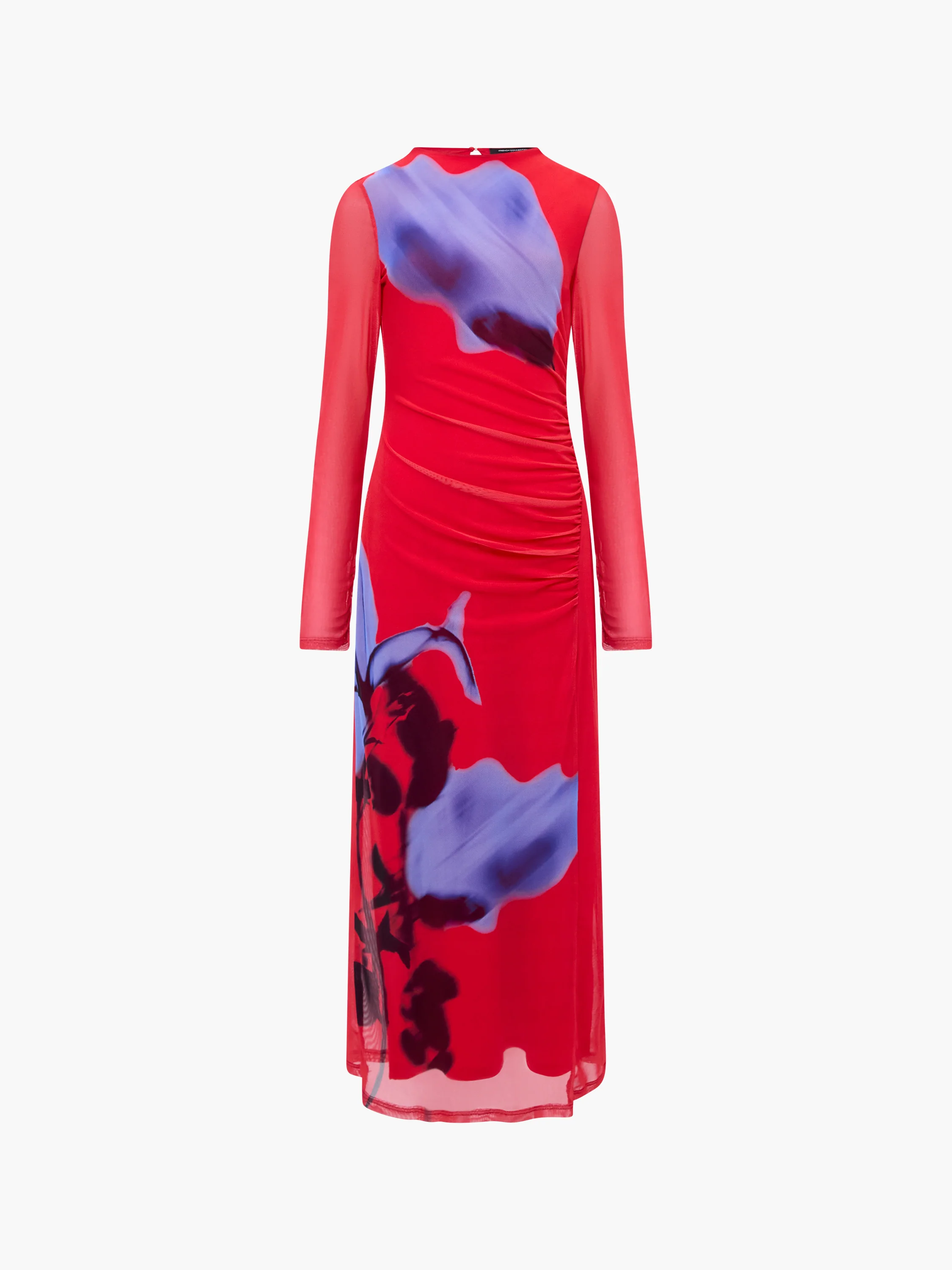 Smokey Placement Long Sleeve Floral Dress - Image 8